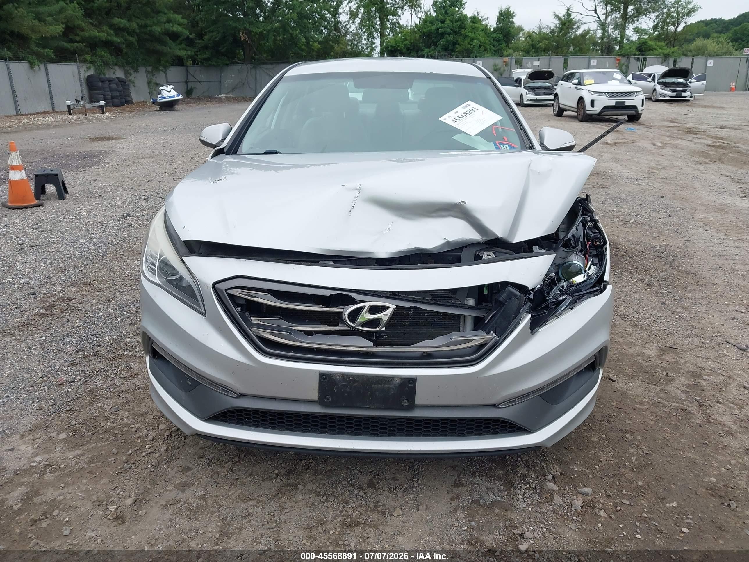 2015 Hyundai Sonata Sport Серебряный vin: 5NPE34AF3FH064455