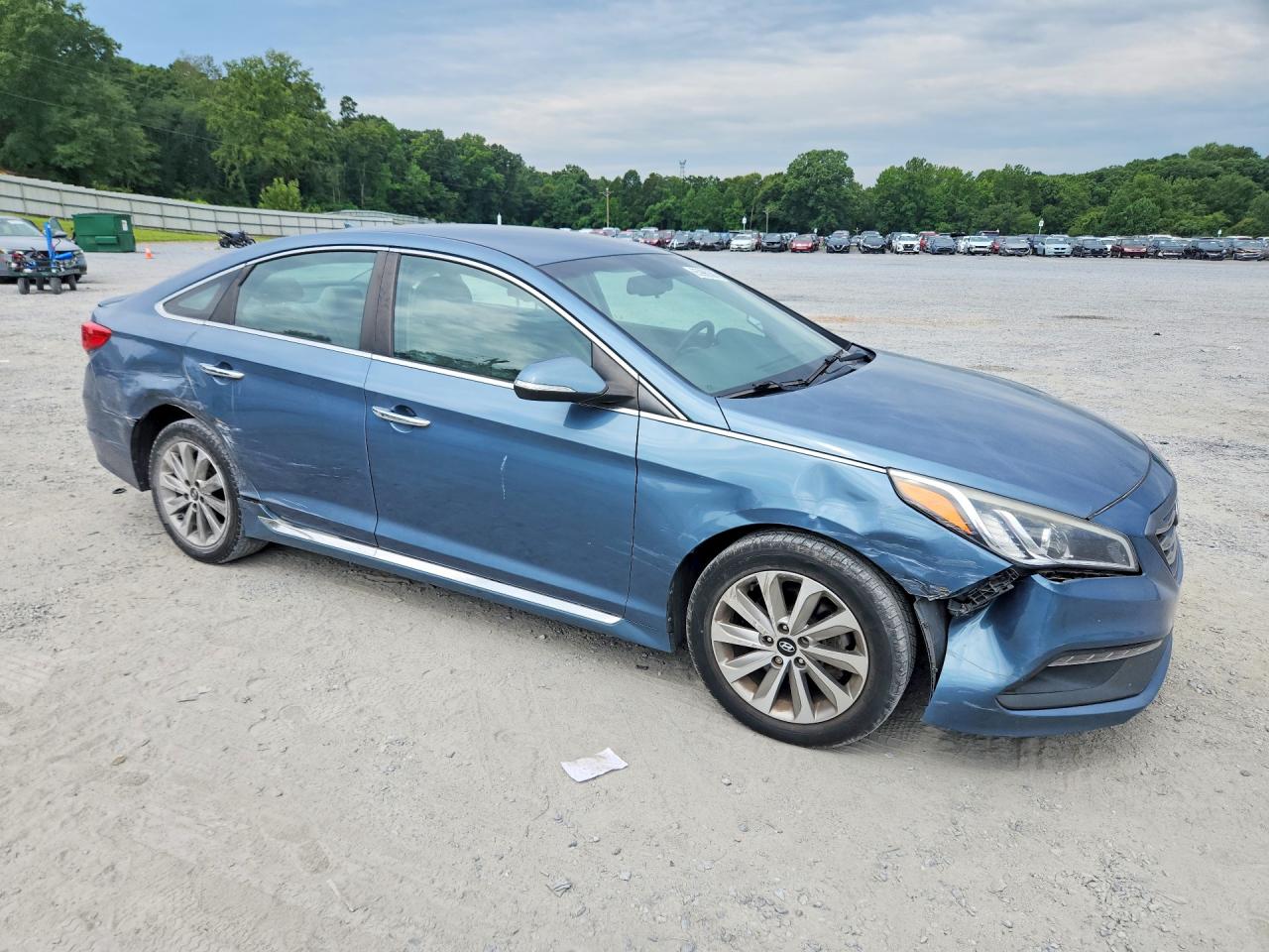 2015 Hyundai Sonata Sport Blue vin: 5NPE34AF3FH065458