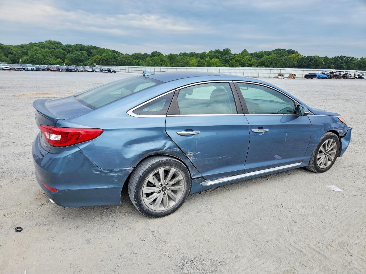 2015 Hyundai Sonata Sport Blue vin: 5NPE34AF3FH065458