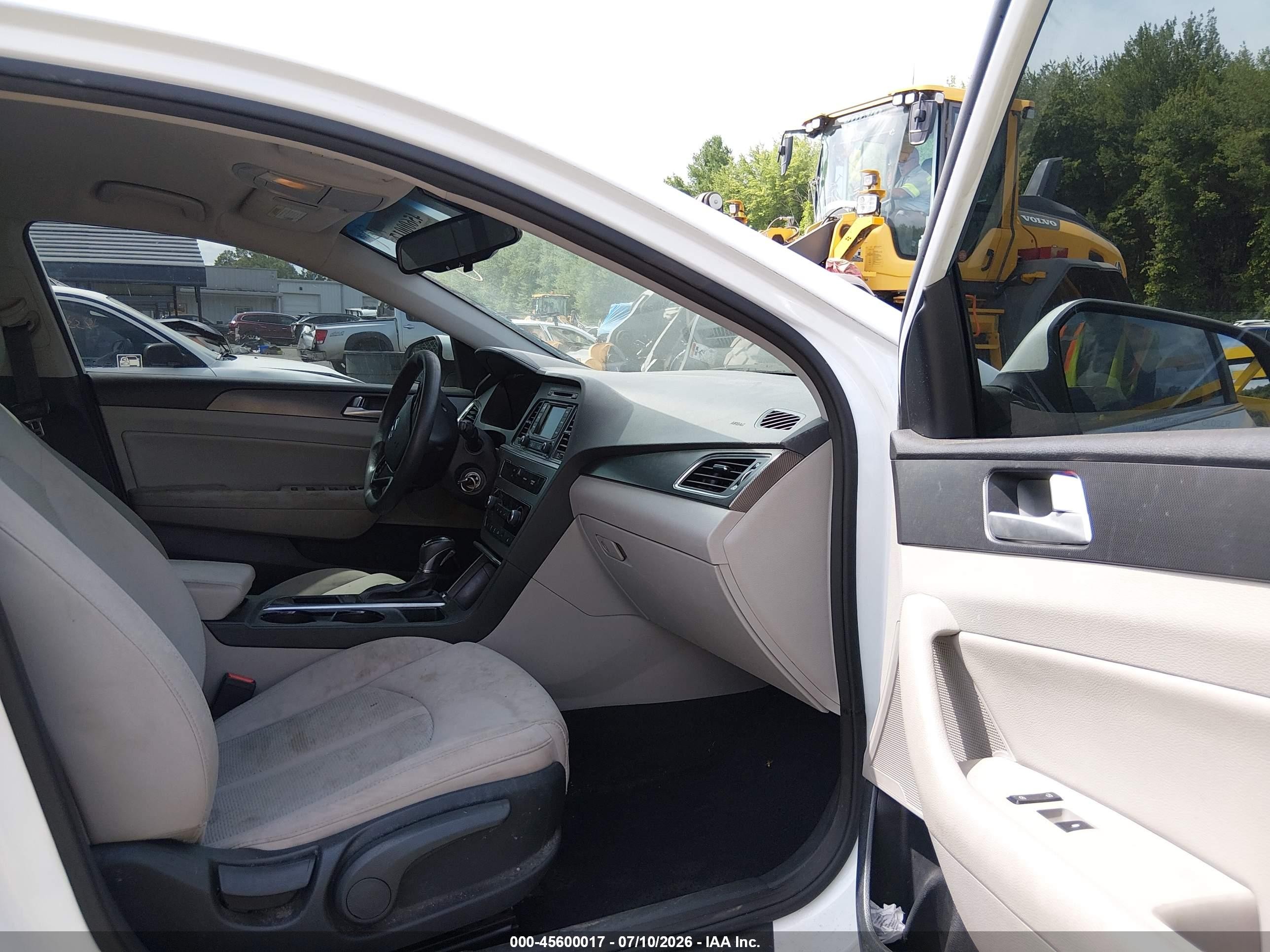 2015 Hyundai Sonata Sport White vin: 5NPE34AF3FH069333
