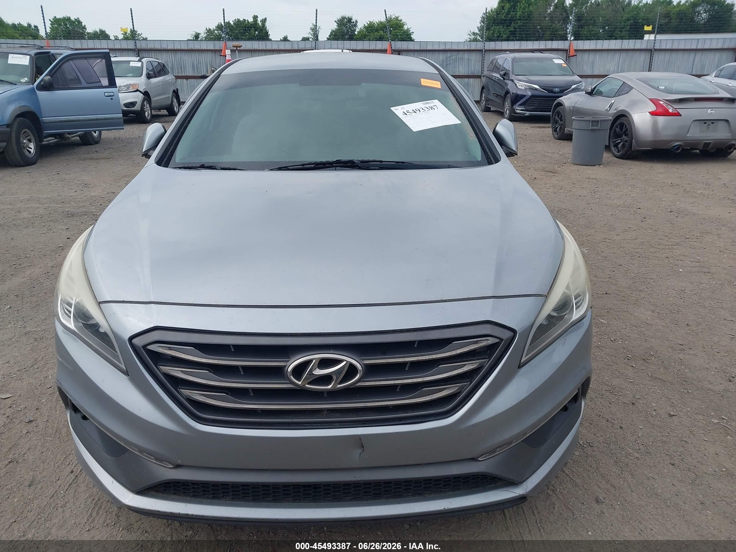 2015 Hyundai Sonata Sport Light Blue vin: 5NPE34AF3FH075441
