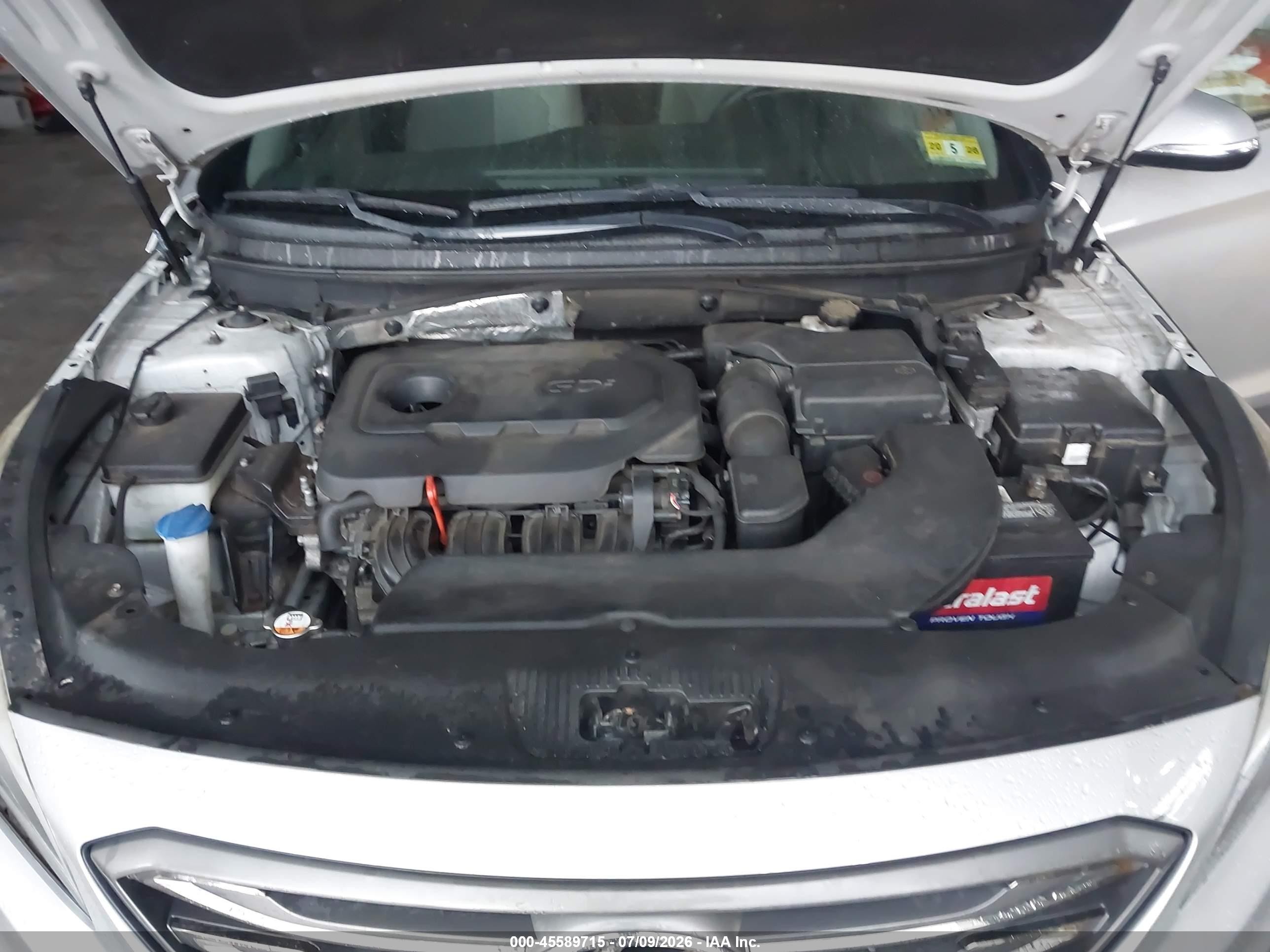 2015 Hyundai Sonata Sport Silver vin: 5NPE34AF3FH076704