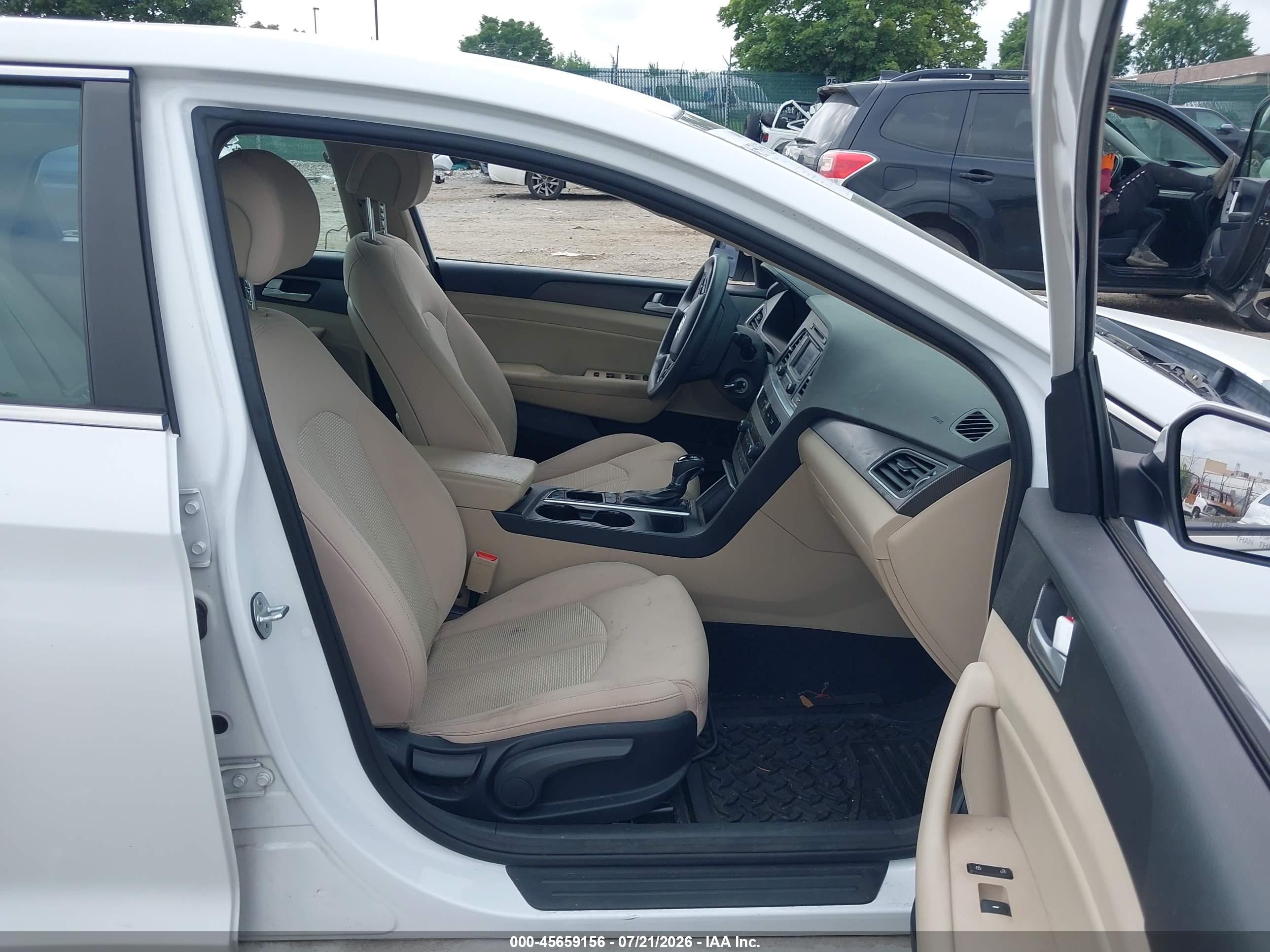 2015 Hyundai Sonata Sport White vin: 5NPE34AF3FH078436