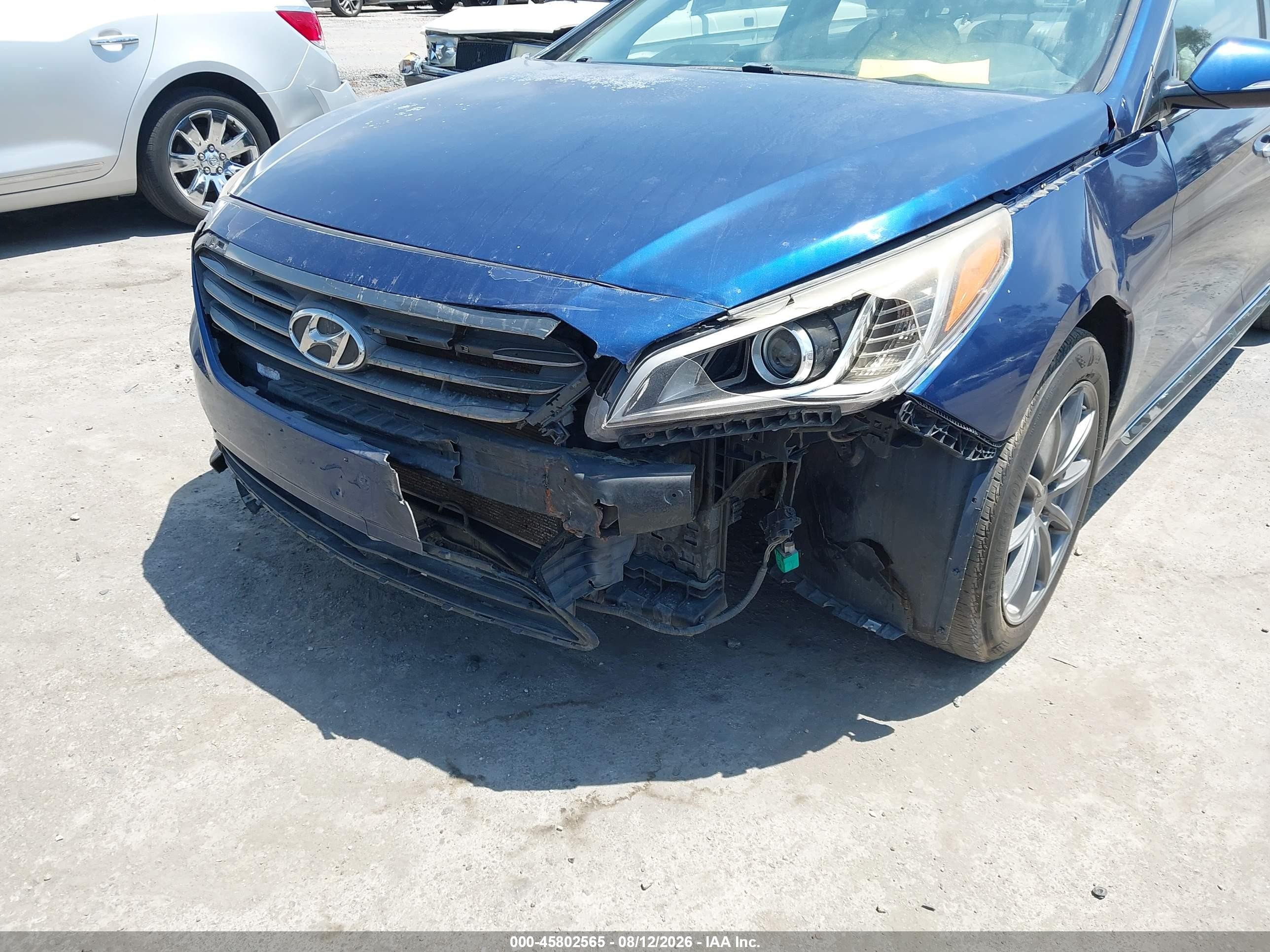 2015 Hyundai Sonata Limited Blue vin: 5NPE34AF3FH079473