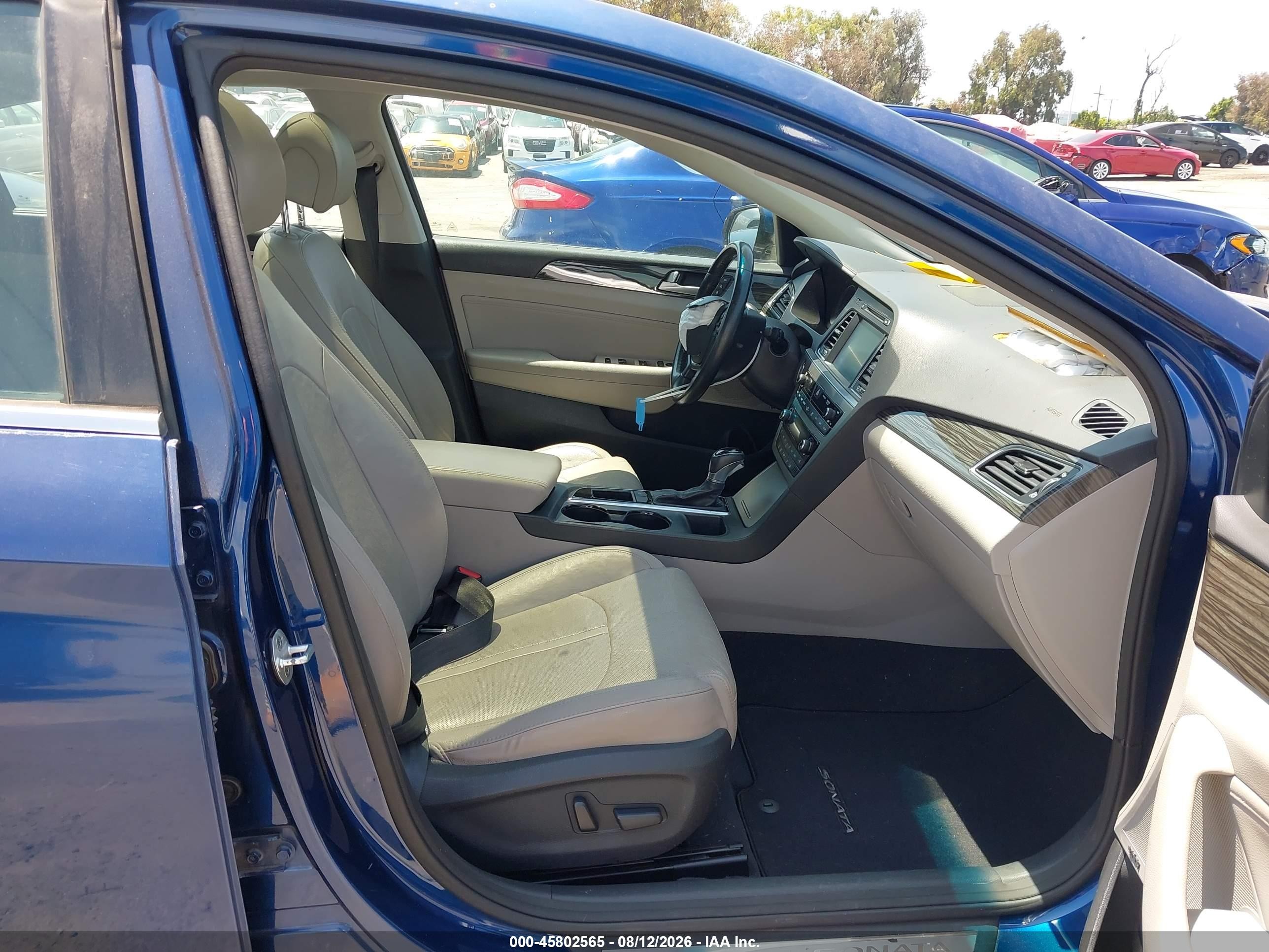 2015 Hyundai Sonata Limited Blue vin: 5NPE34AF3FH079473