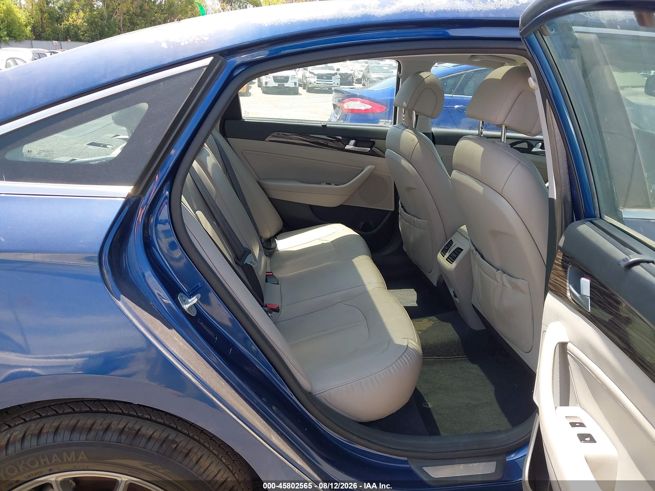 2015 Hyundai Sonata Limited Blue vin: 5NPE34AF3FH079473