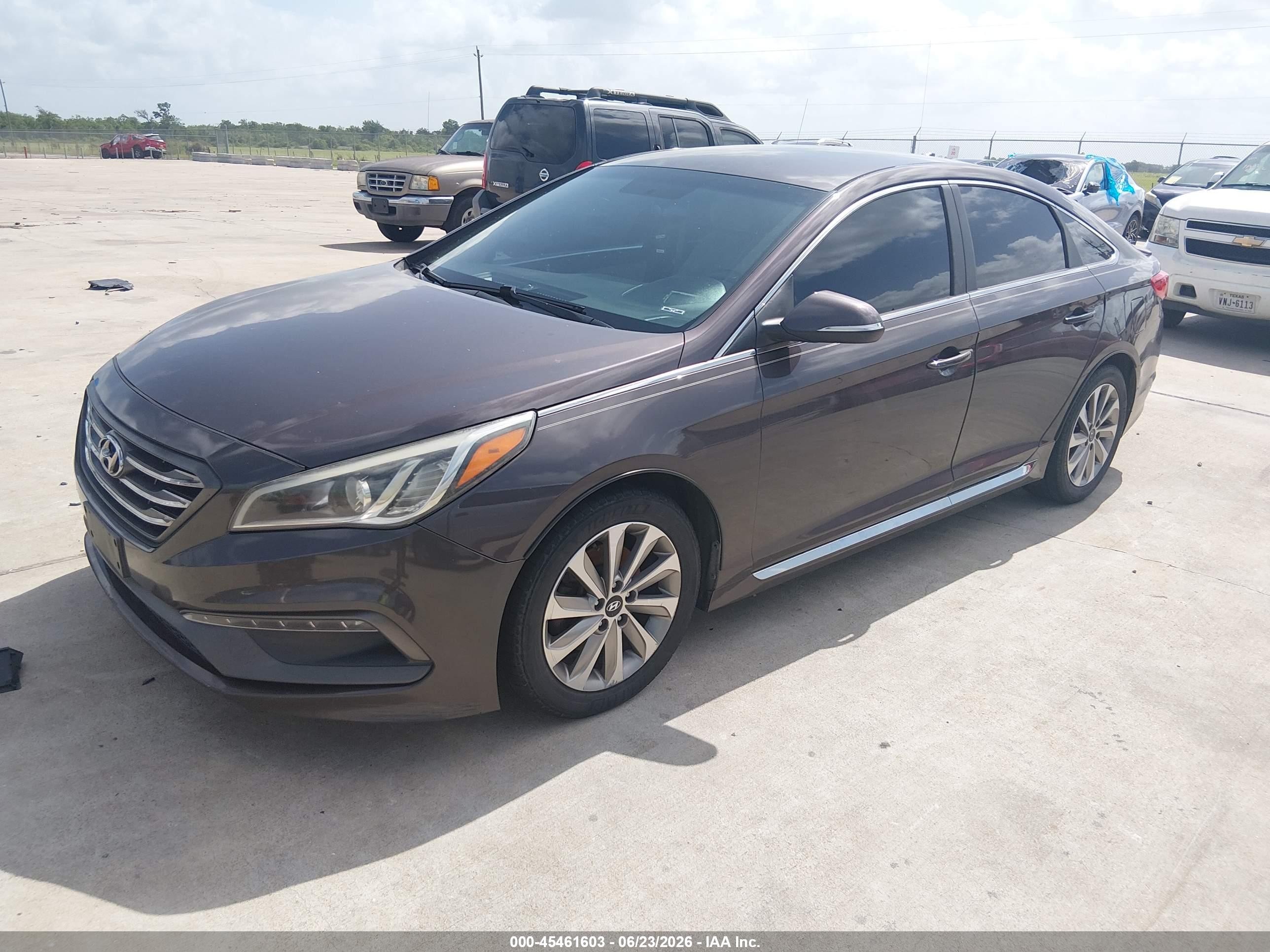 2015 Hyundai Sonata Sport Brown vin: 5NPE34AF3FH081711