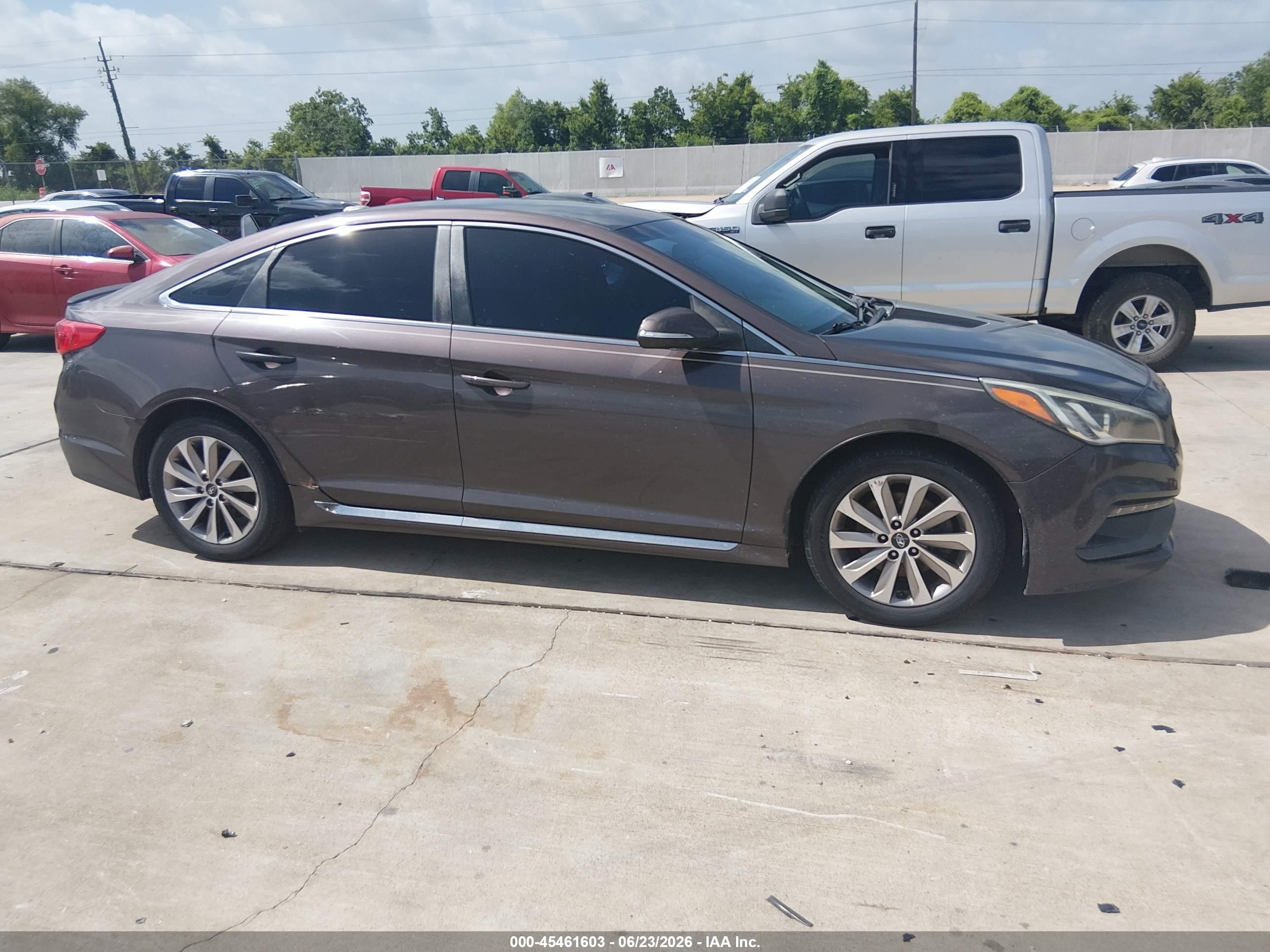 2015 Hyundai Sonata Sport Brown vin: 5NPE34AF3FH081711