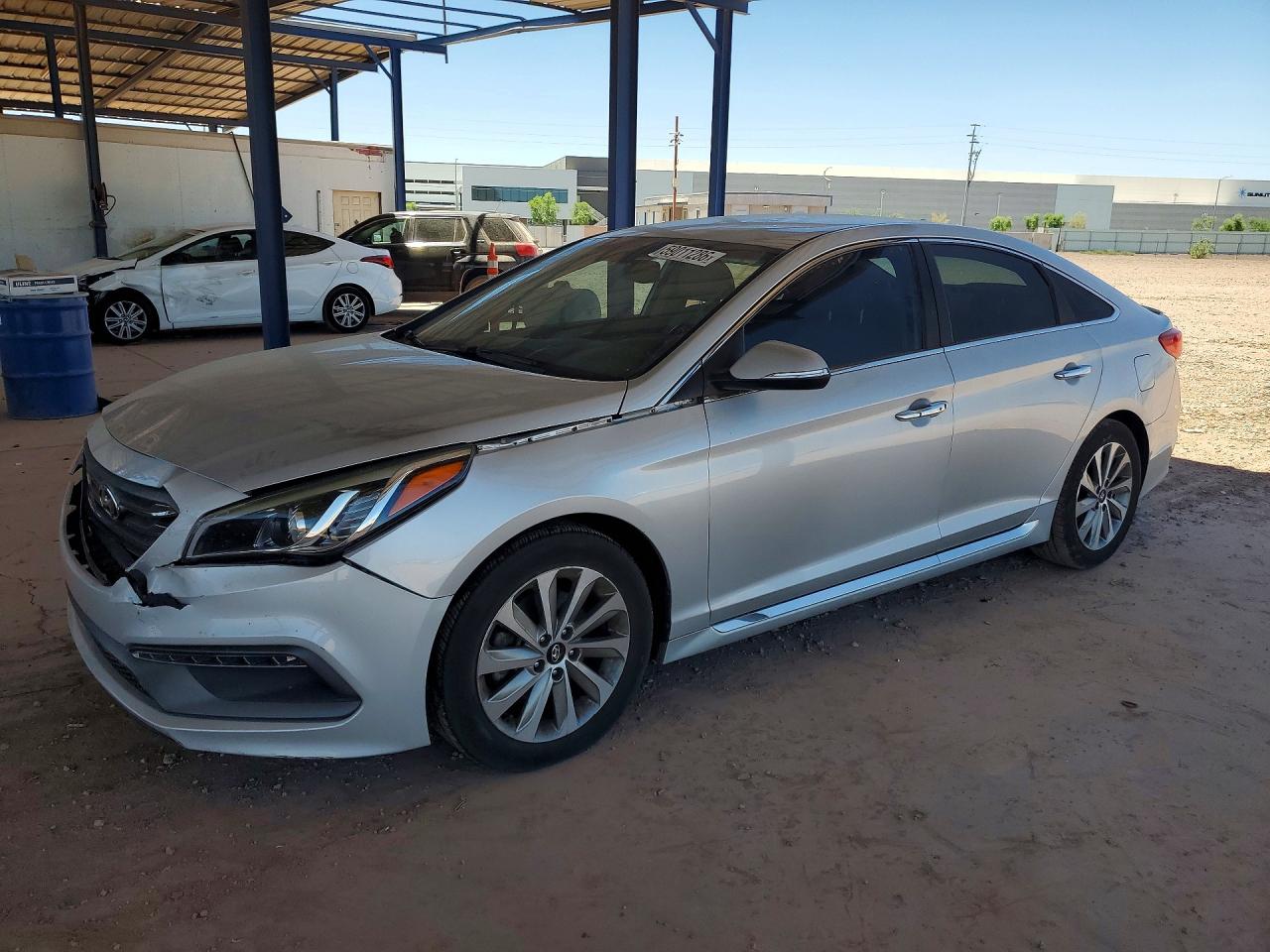 2015 Hyundai Sonata Sport Silver vin: 5NPE34AF3FH081918