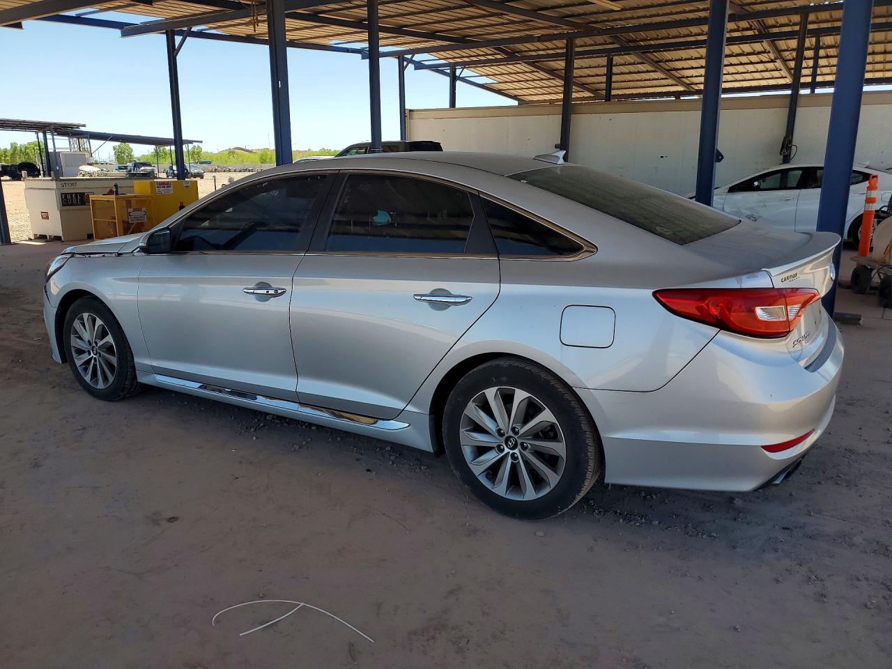 2015 Hyundai Sonata Sport Silver vin: 5NPE34AF3FH081918
