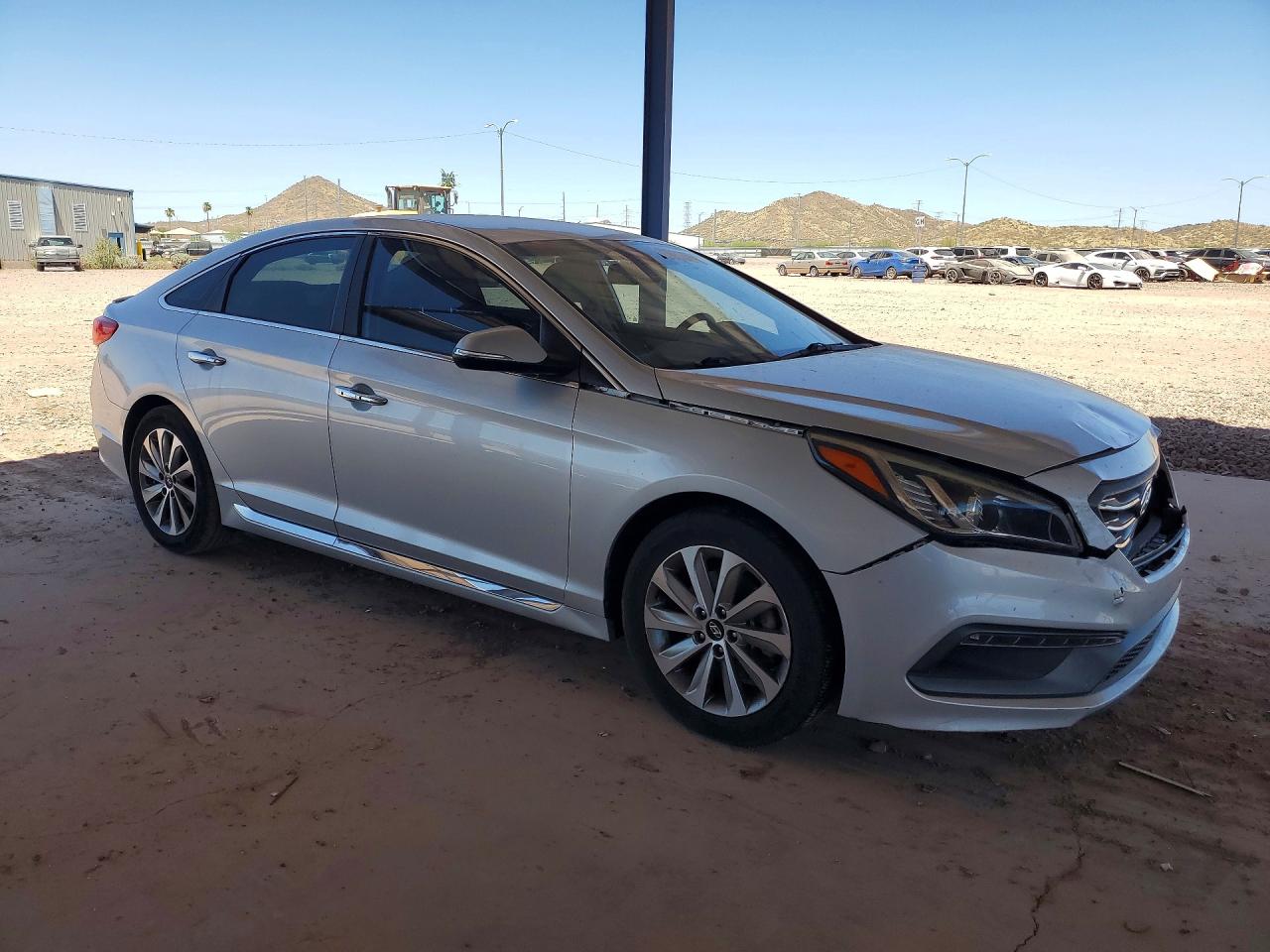 2015 Hyundai Sonata Sport Silver vin: 5NPE34AF3FH081918