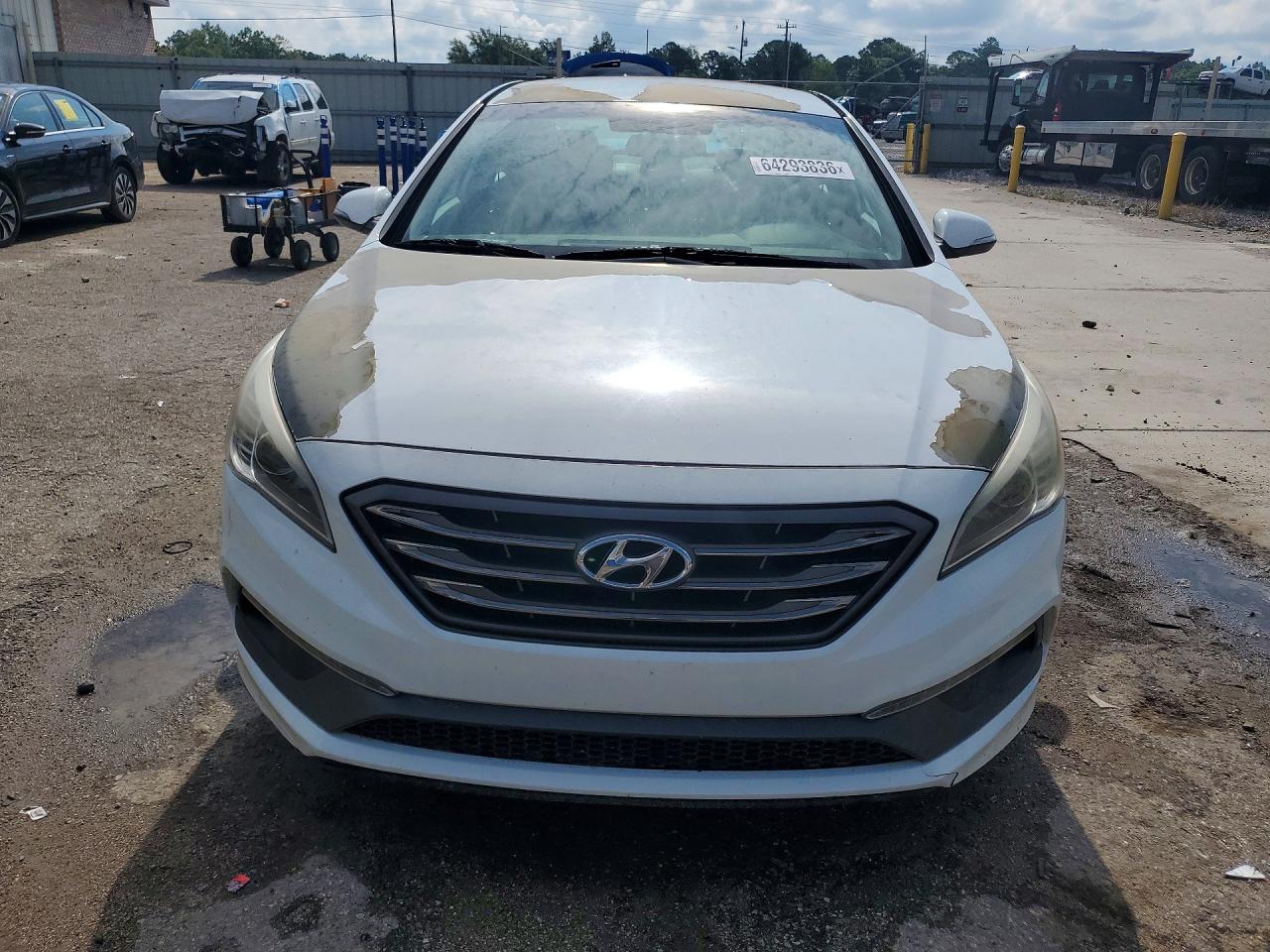 2015 Hyundai Sonata Sport White vin: 5NPE34AF3FH085239