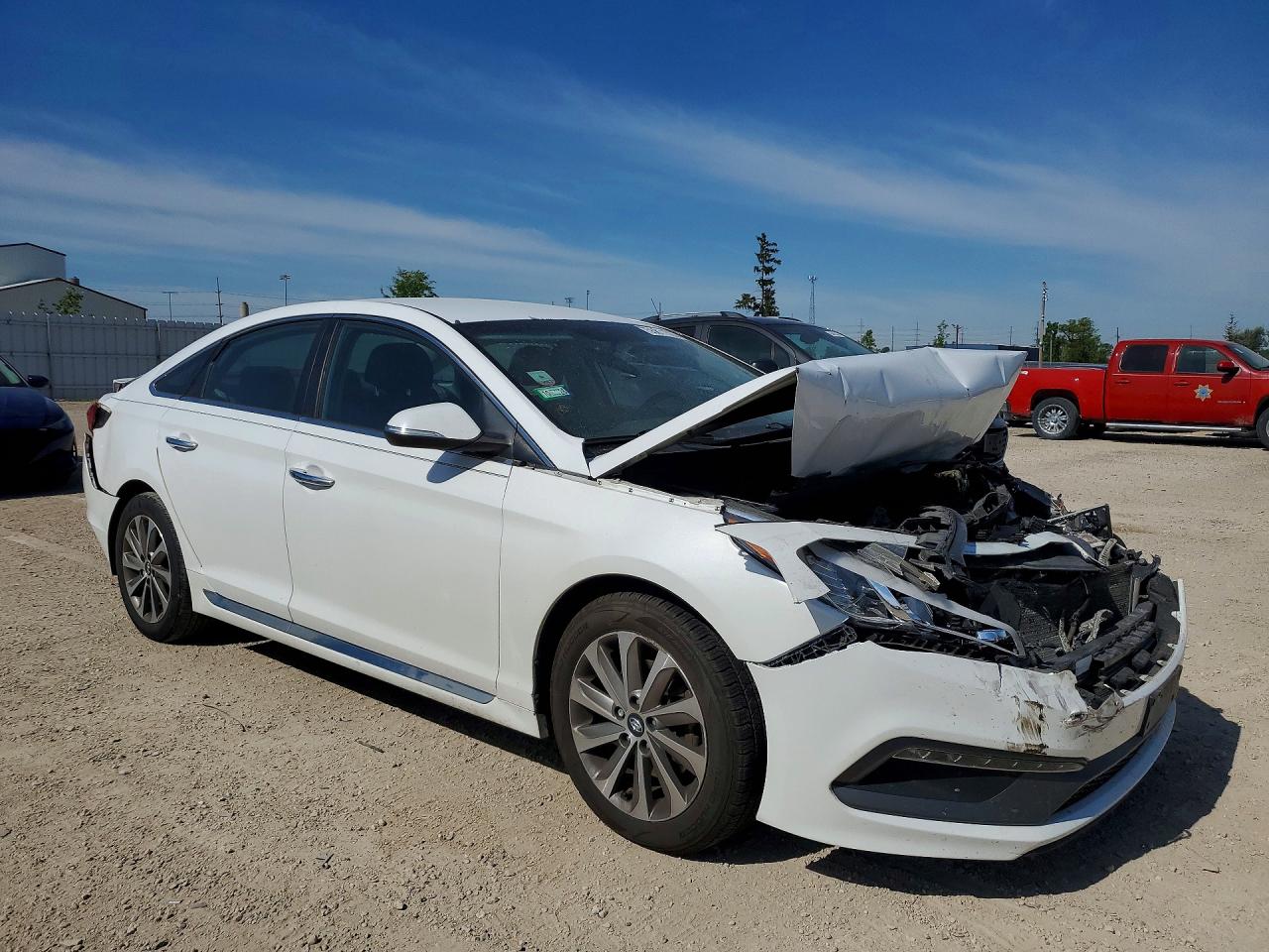 2015 Hyundai Sonata Sport White vin: 5NPE34AF3FH095737