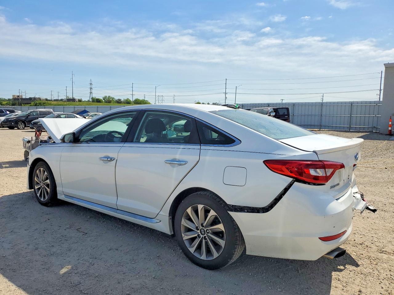 2015 Hyundai Sonata Sport White vin: 5NPE34AF3FH095737