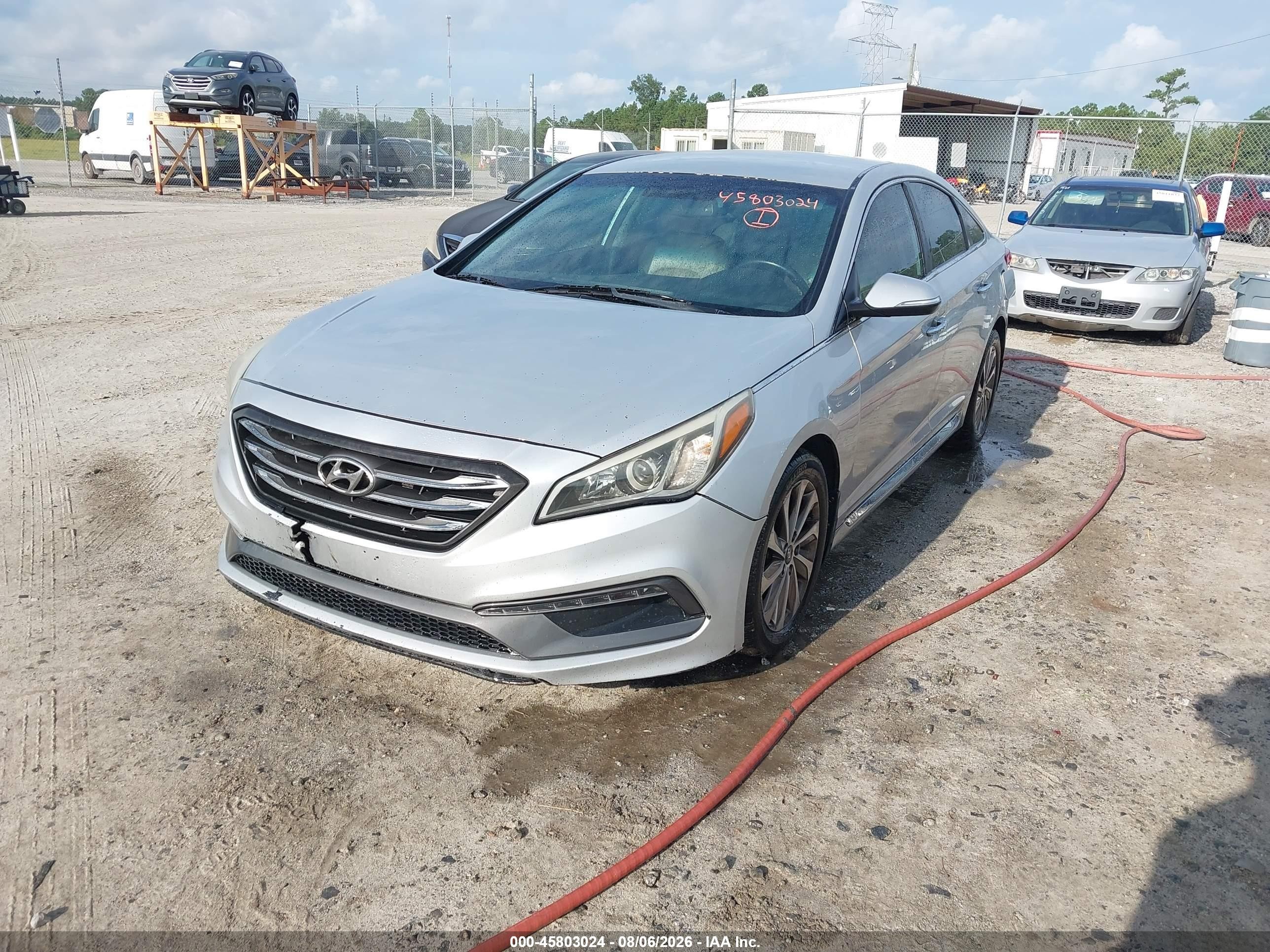 2015 Hyundai Sonata Sport Silver vin: 5NPE34AF3FH101701