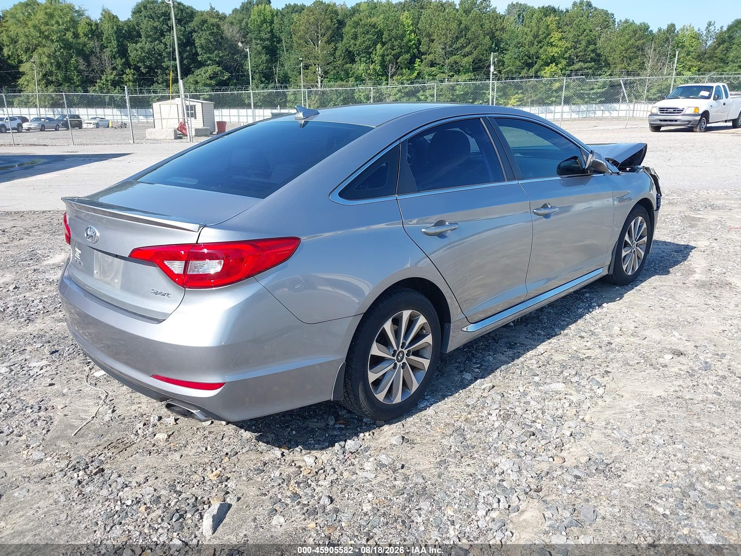 2015 Hyundai Sonata Sport Gray vin: 5NPE34AF3FH102430