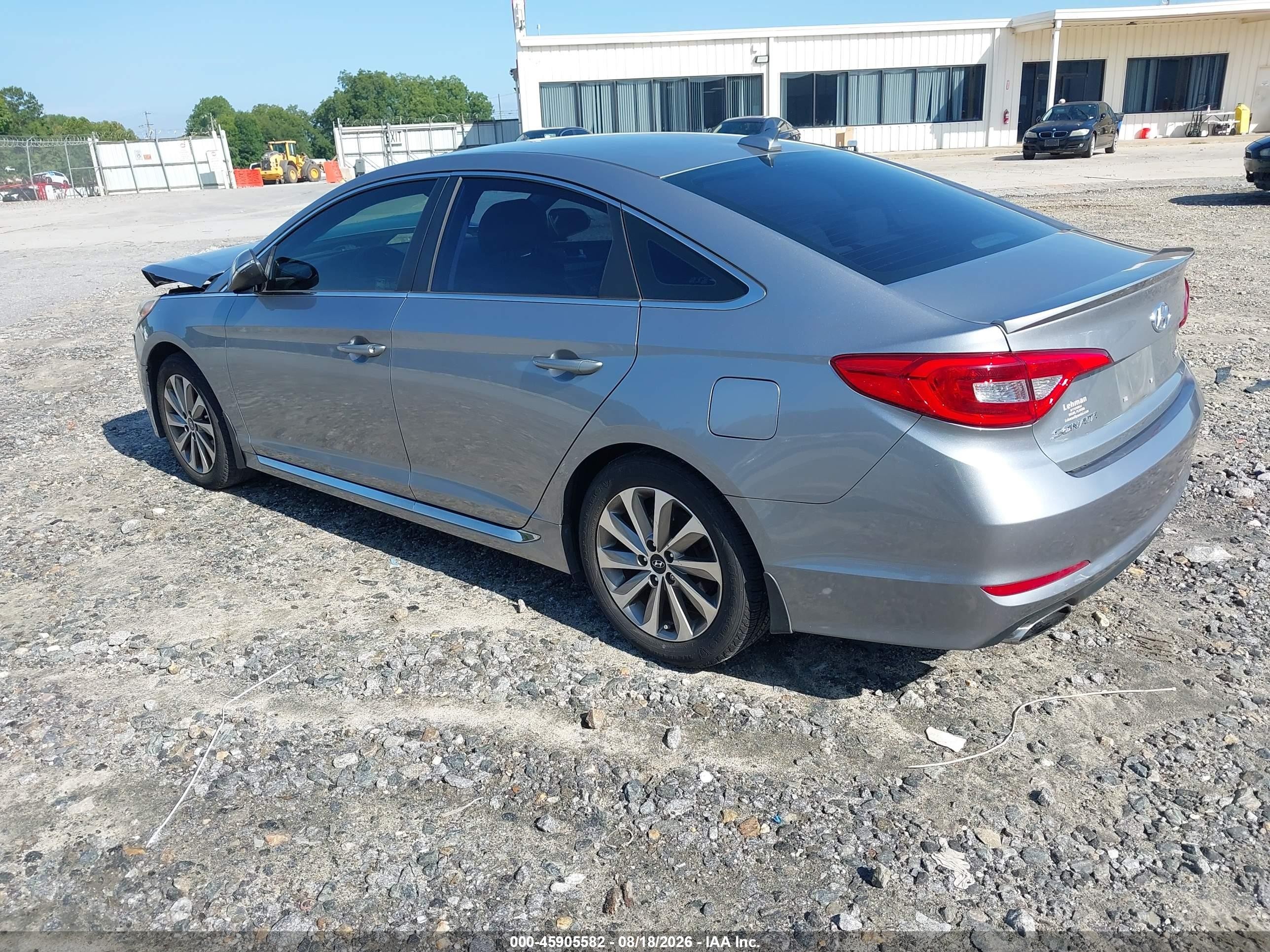 2015 Hyundai Sonata Sport Gray vin: 5NPE34AF3FH102430