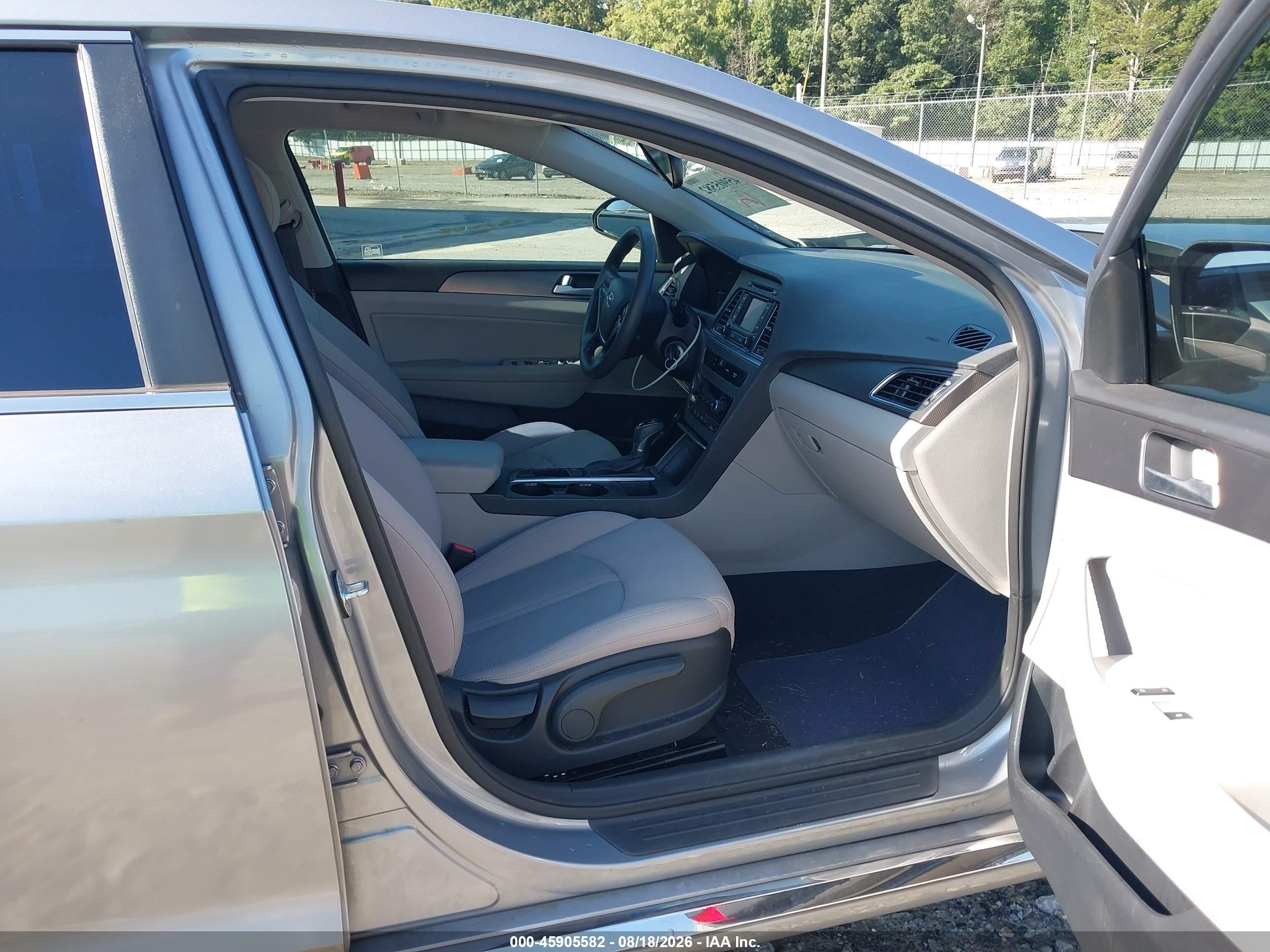 2015 Hyundai Sonata Sport Gray vin: 5NPE34AF3FH102430