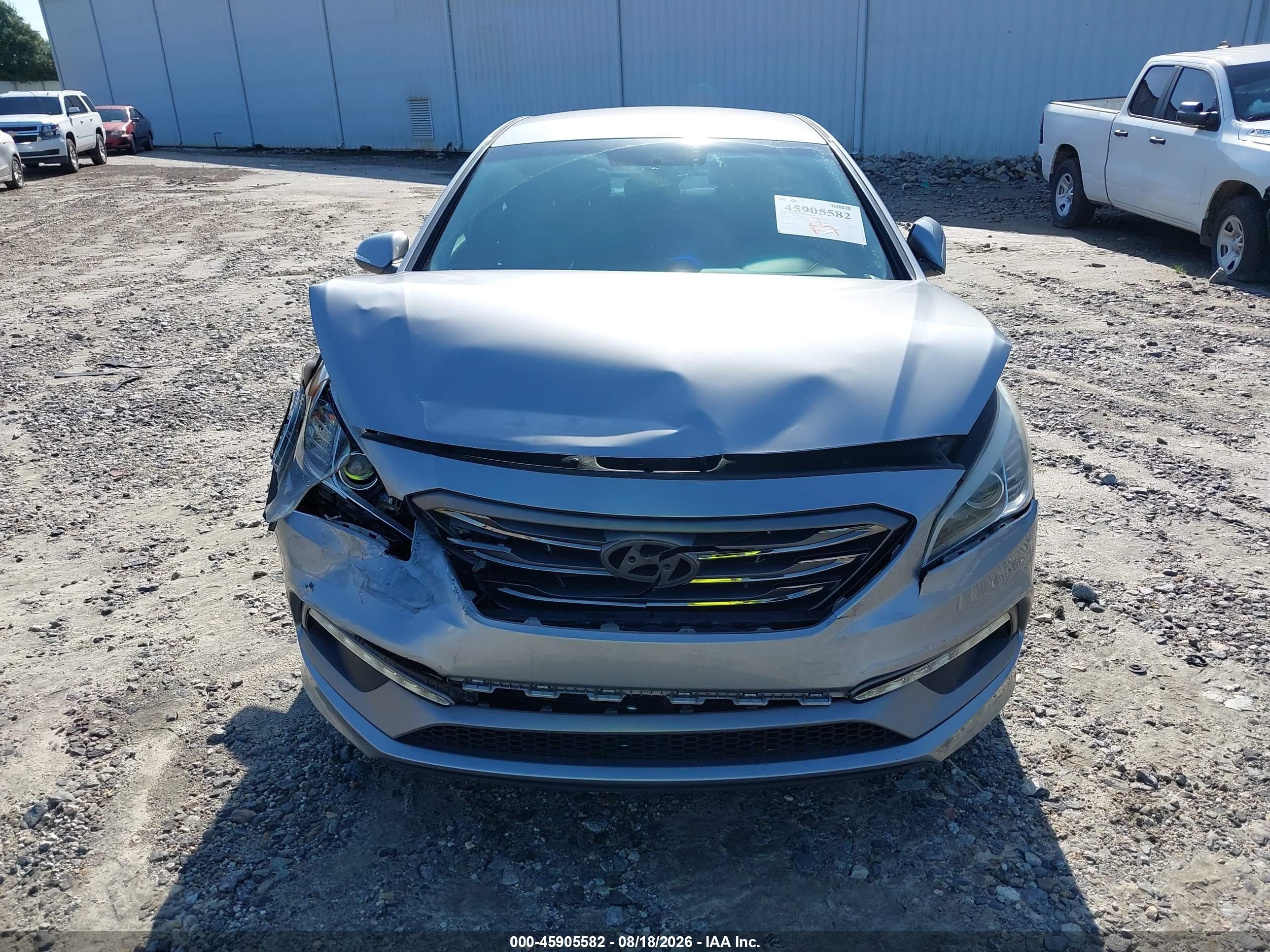 2015 Hyundai Sonata Sport Gray vin: 5NPE34AF3FH102430