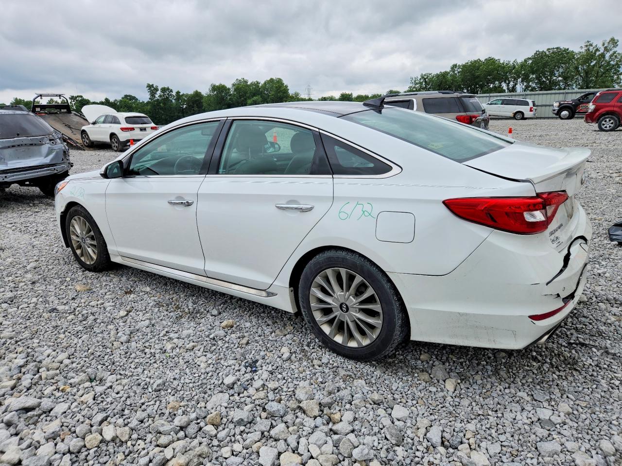 2015 Hyundai Sonata Limited White vin: 5NPE34AF3FH111225