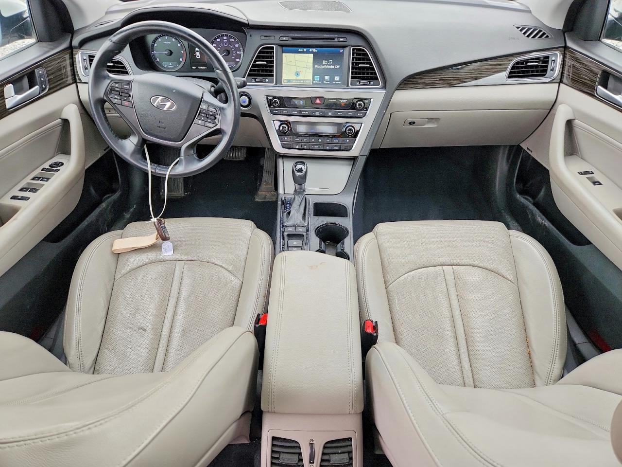 2015 Hyundai Sonata Limited White vin: 5NPE34AF3FH111225