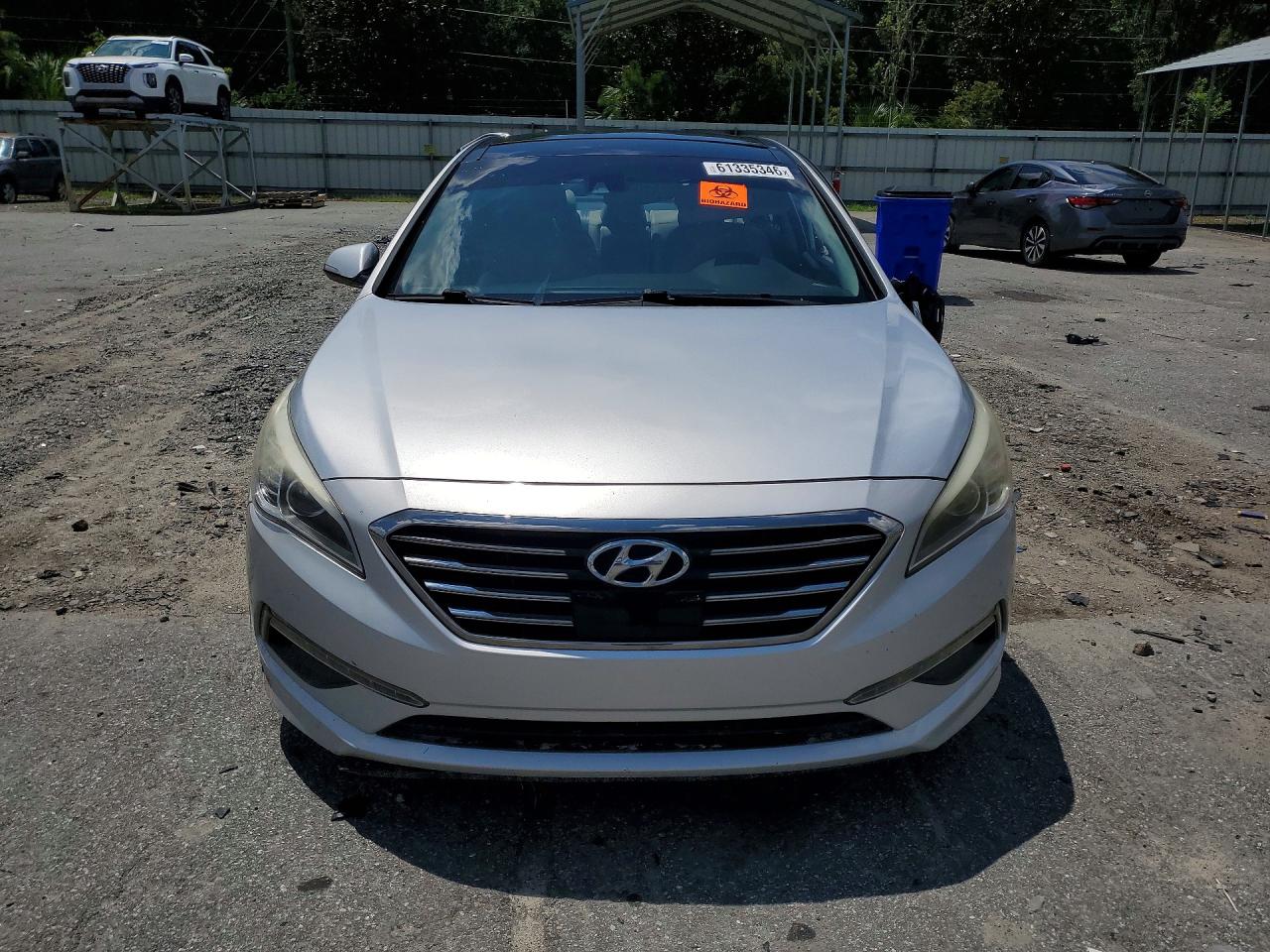 2015 Hyundai Sonata Limited Silver vin: 5NPE34AF3FH114190