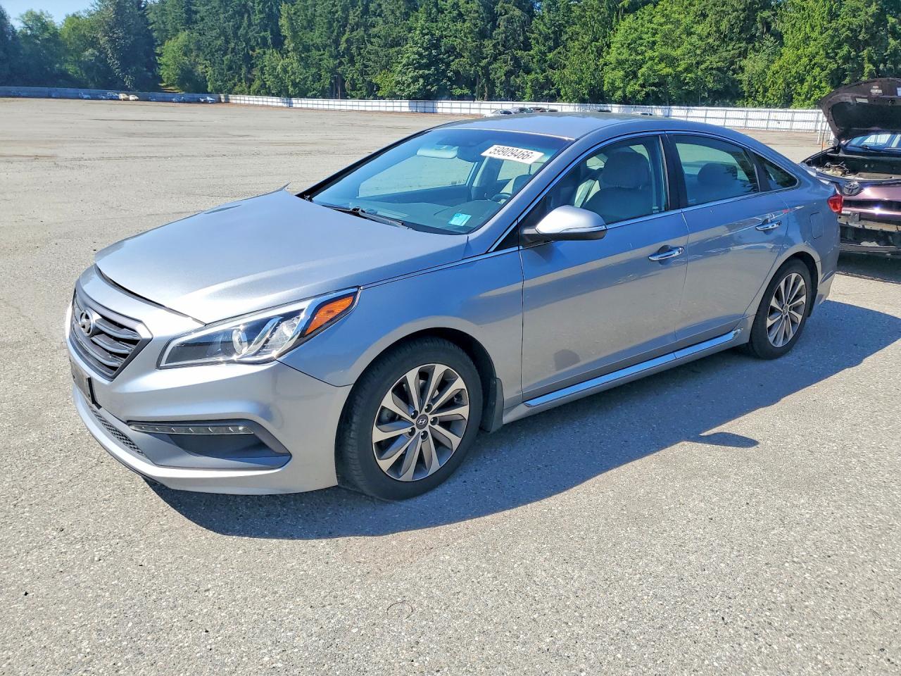 2015 Hyundai Sonata Sport Серебряный vin: 5NPE34AF3FH114660