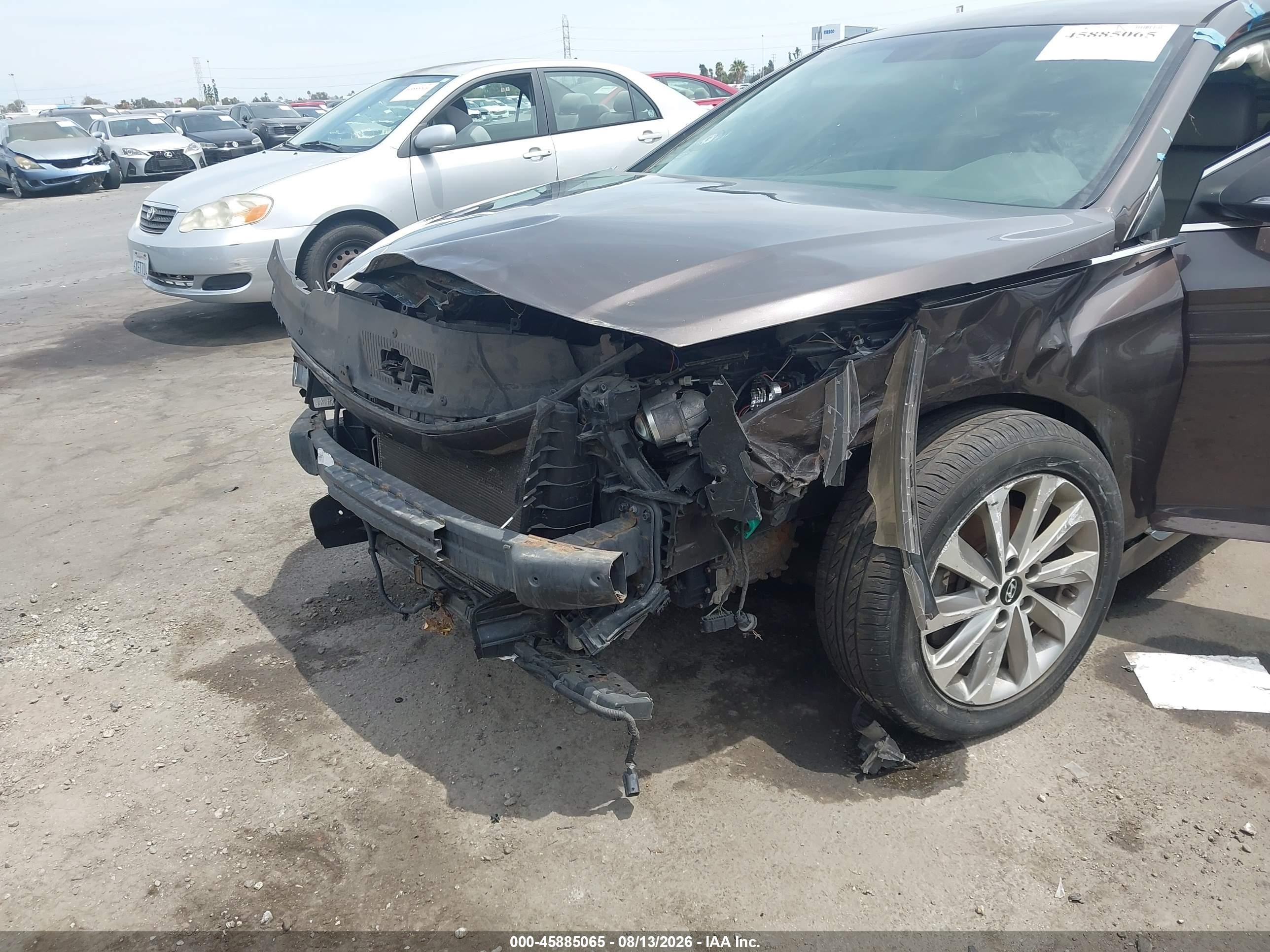 2015 Hyundai Sonata Sport Коричневый vin: 5NPE34AF3FH120216
