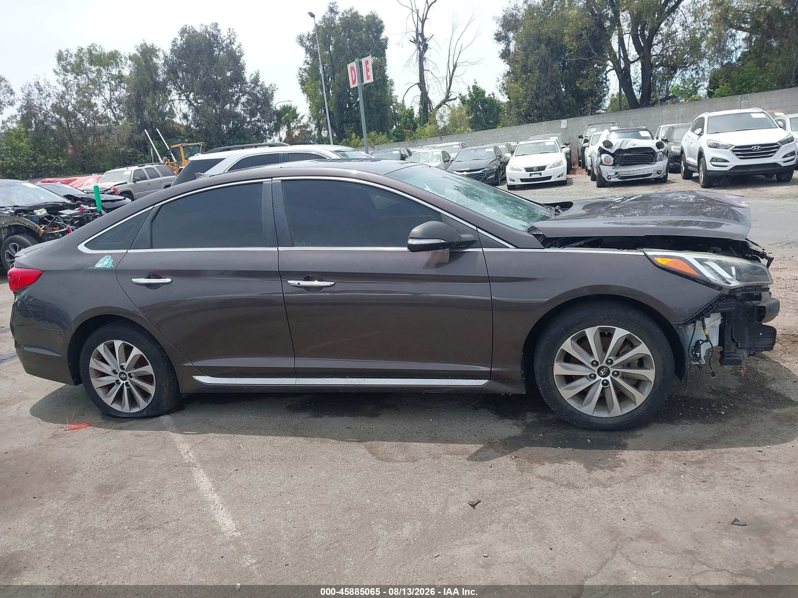 2015 Hyundai Sonata Sport Коричневый vin: 5NPE34AF3FH120216