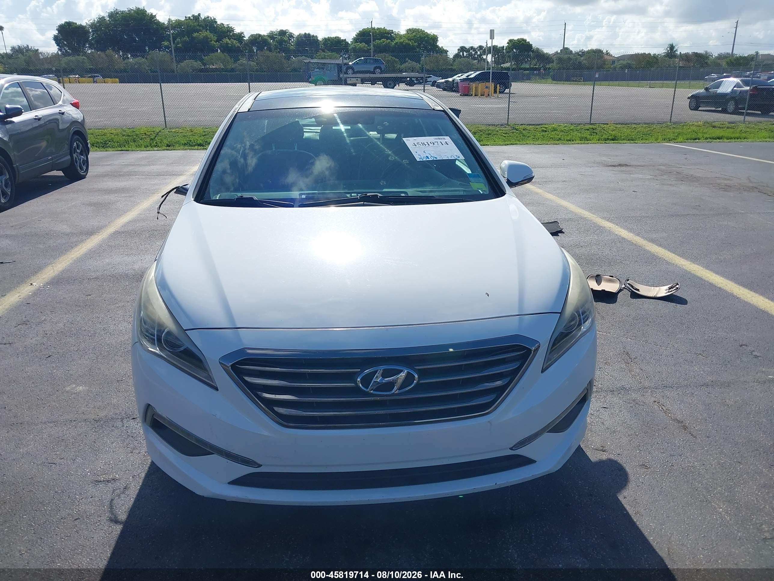 2015 Hyundai Sonata Limited Белый vin: 5NPE34AF3FH130907