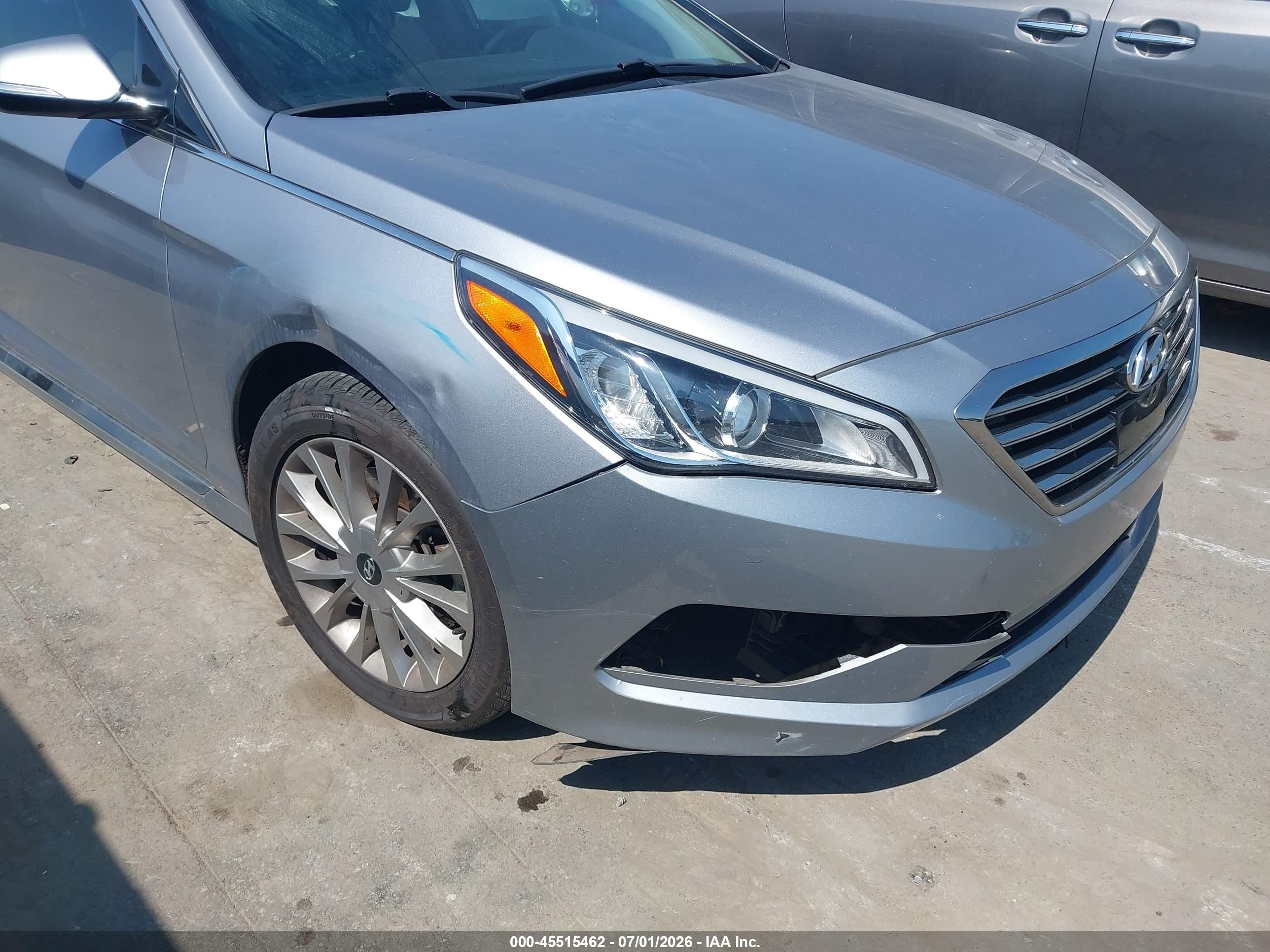 2015 Hyundai Sonata Limited Gray vin: 5NPE34AF3FH138389