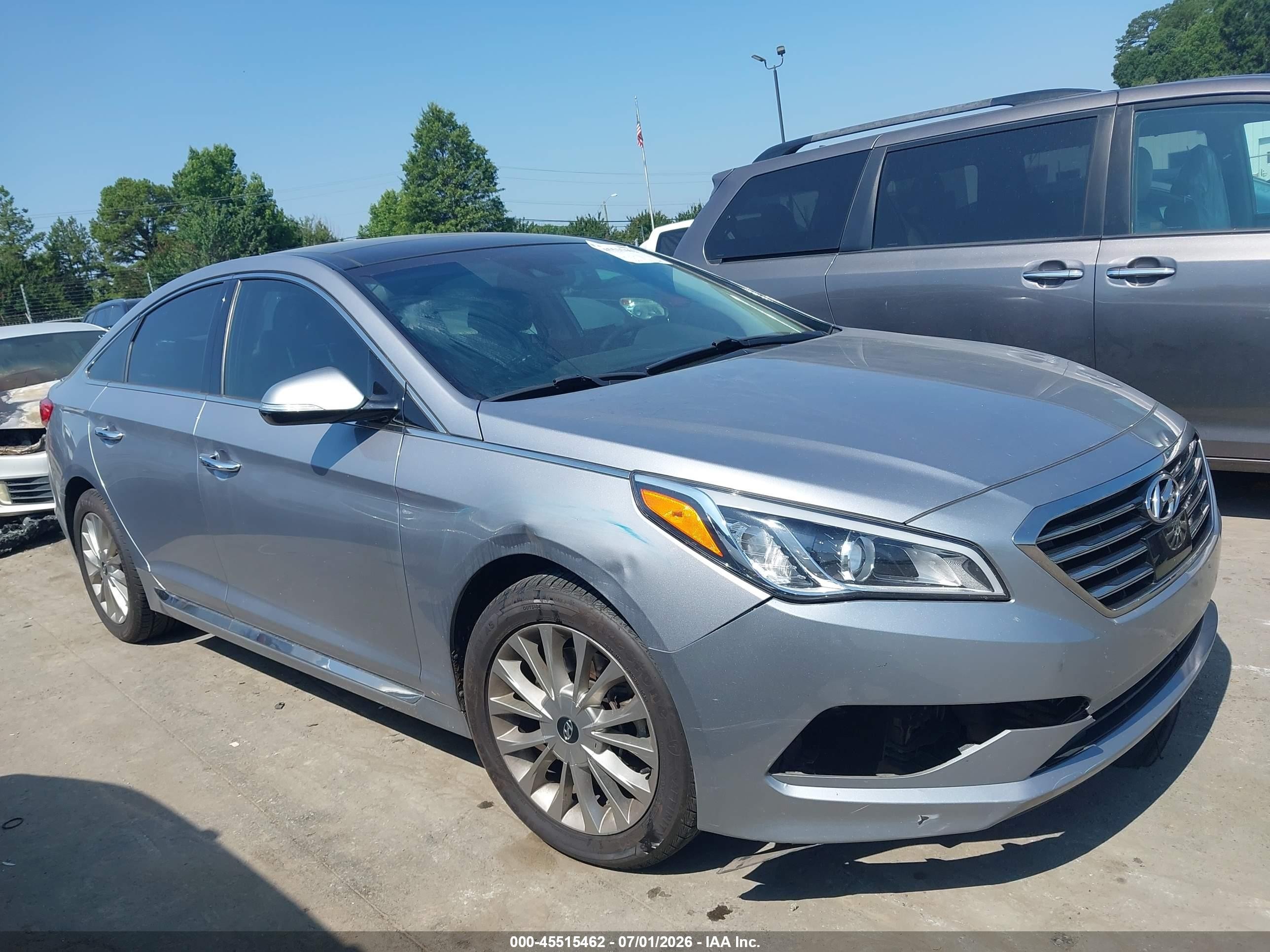 2015 Hyundai Sonata Limited Gray vin: 5NPE34AF3FH138389