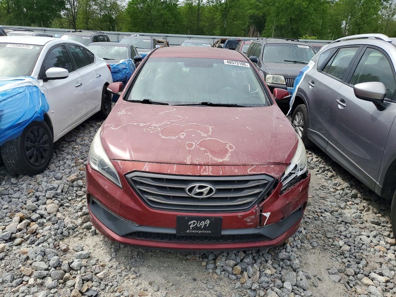2015 Hyundai Sonata Sport Maroon vin: 5NPE34AF3FH156133