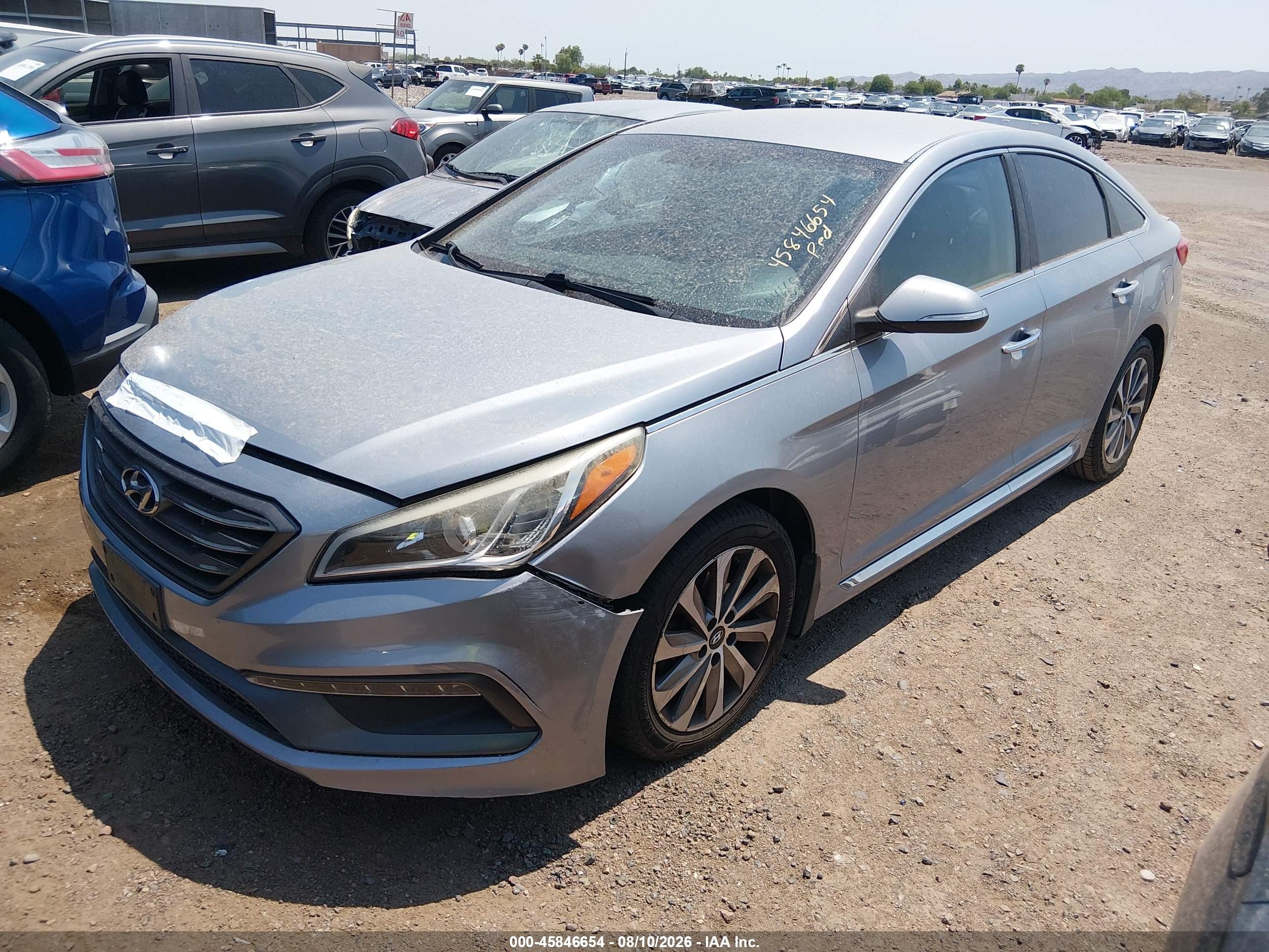 2015 Hyundai Sonata Sport Gray vin: 5NPE34AF3FH181467