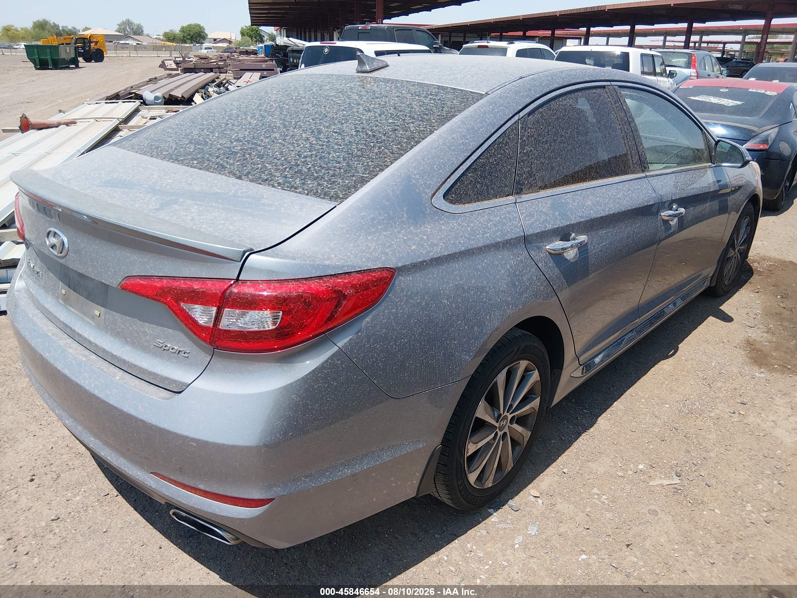 2015 Hyundai Sonata Sport Gray vin: 5NPE34AF3FH181467