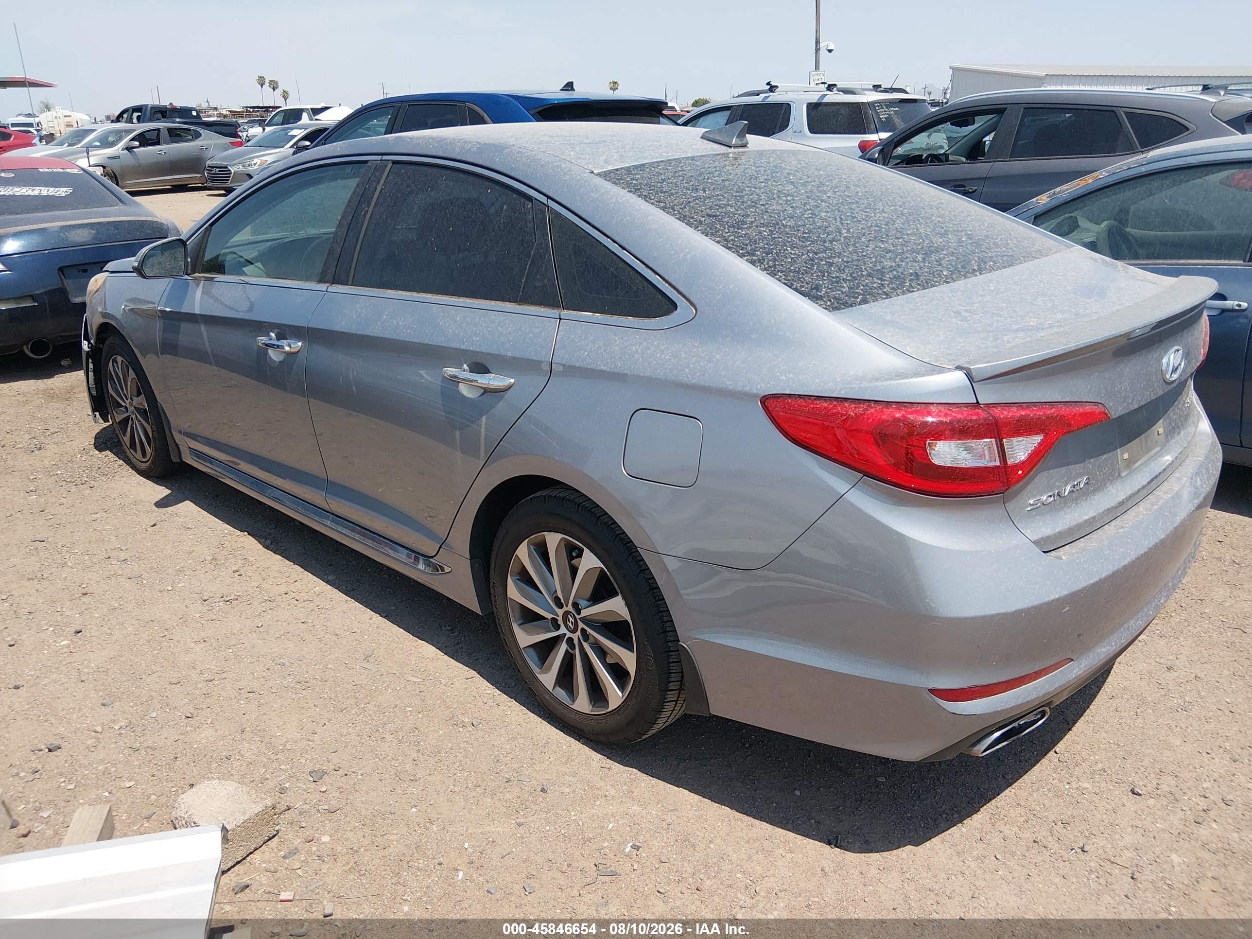 2015 Hyundai Sonata Sport Gray vin: 5NPE34AF3FH181467