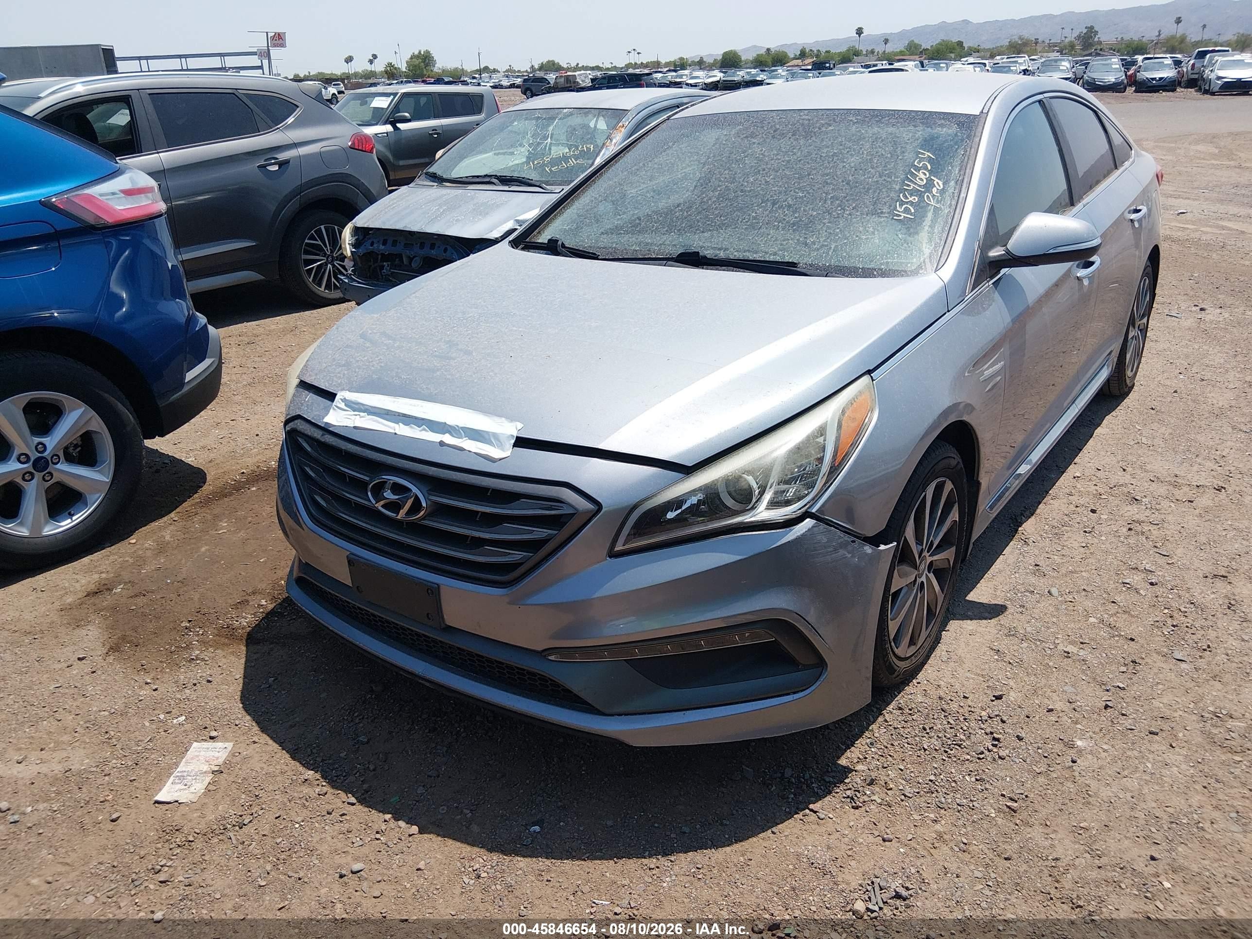 2015 Hyundai Sonata Sport Gray vin: 5NPE34AF3FH181467