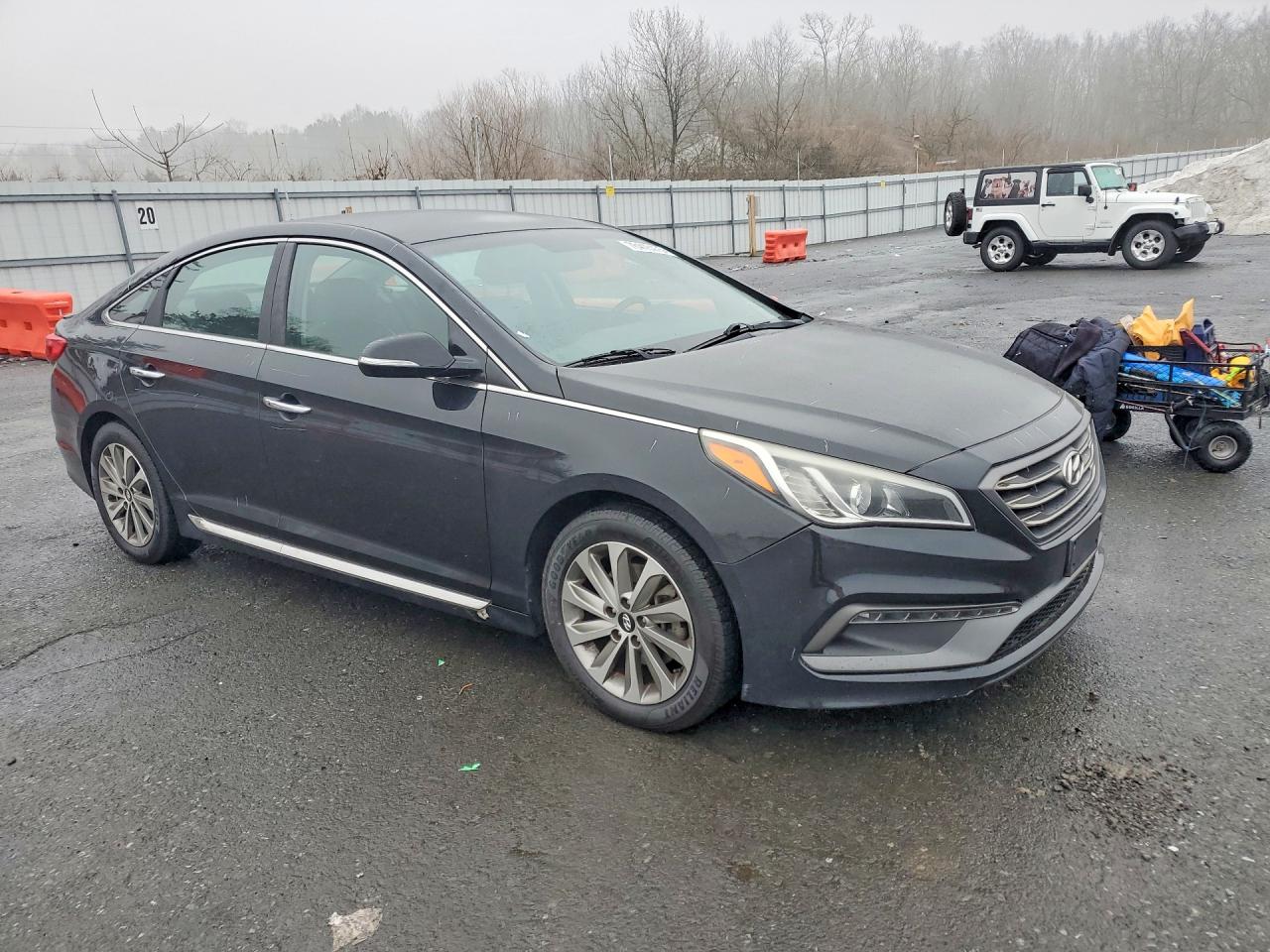 2015 Hyundai Sonata Sport Black vin: 5NPE34AF3FH185566