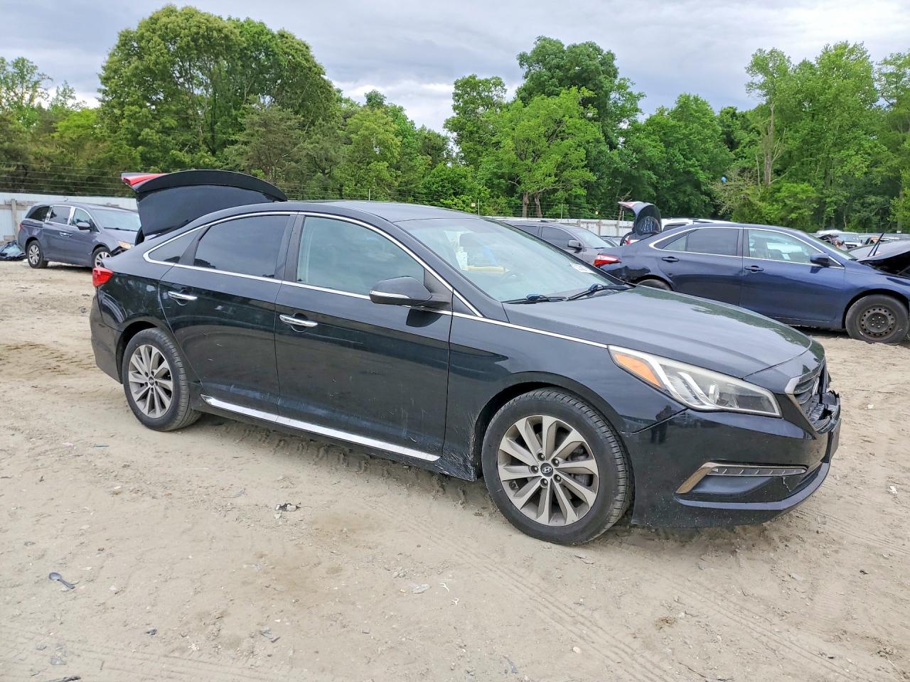 2015 Hyundai Sonata Limited Black vin: 5NPE34AF3FH211860