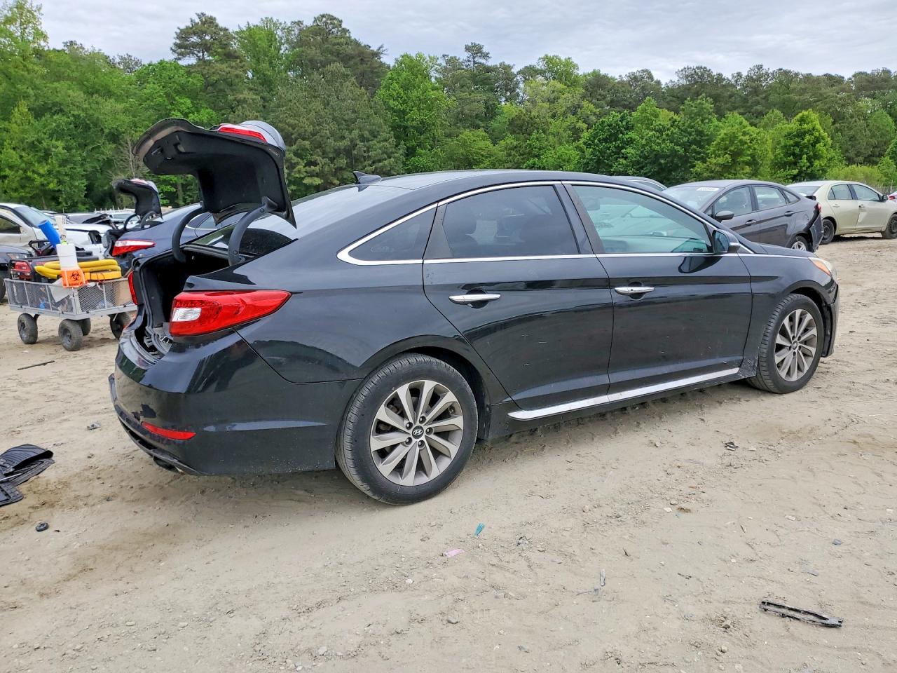 2015 Hyundai Sonata Limited Black vin: 5NPE34AF3FH211860