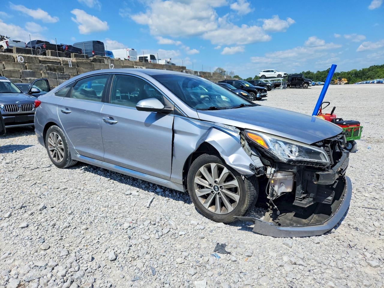 2015 Hyundai Sonata Sport Silver vin: 5NPE34AF3FH233258