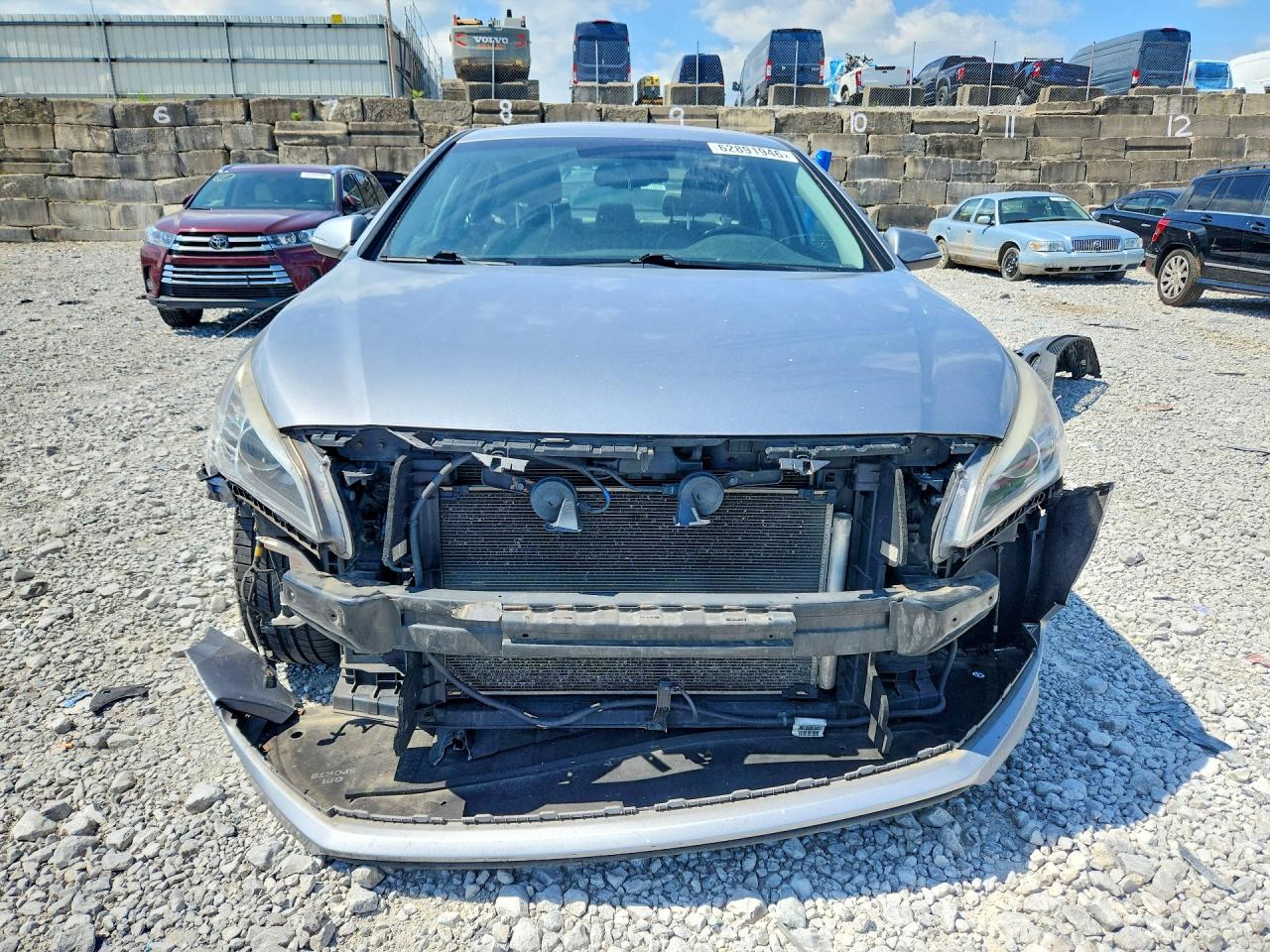 2015 Hyundai Sonata Sport Silver vin: 5NPE34AF3FH233258
