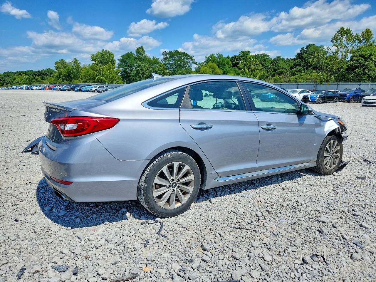 2015 Hyundai Sonata Sport Silver vin: 5NPE34AF3FH233258