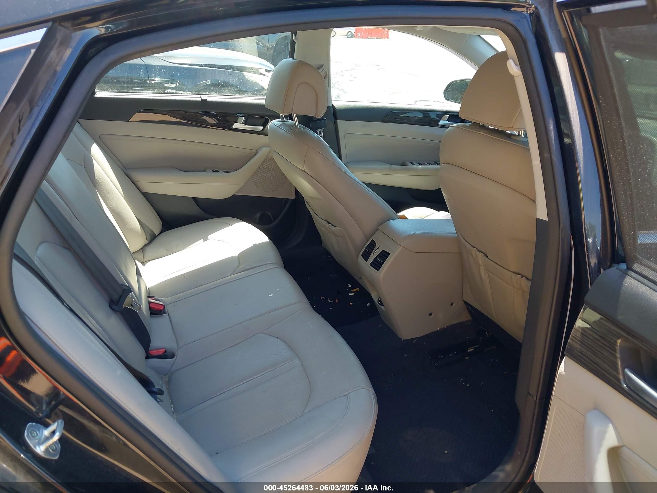 2015 Hyundai Sonata Limited Black vin: 5NPE34AF3FH235575