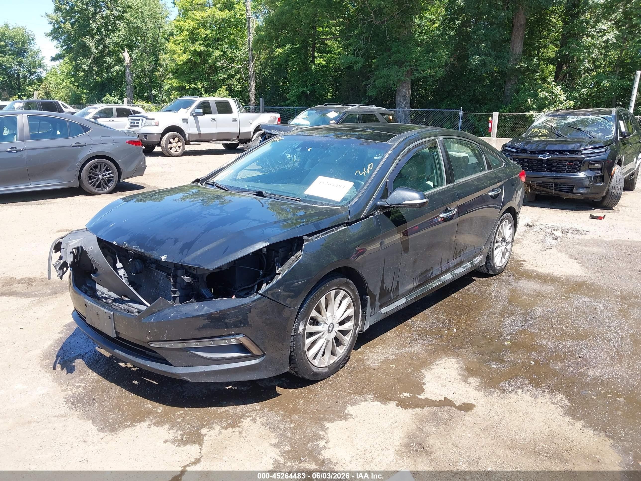 2015 Hyundai Sonata Limited Black vin: 5NPE34AF3FH235575