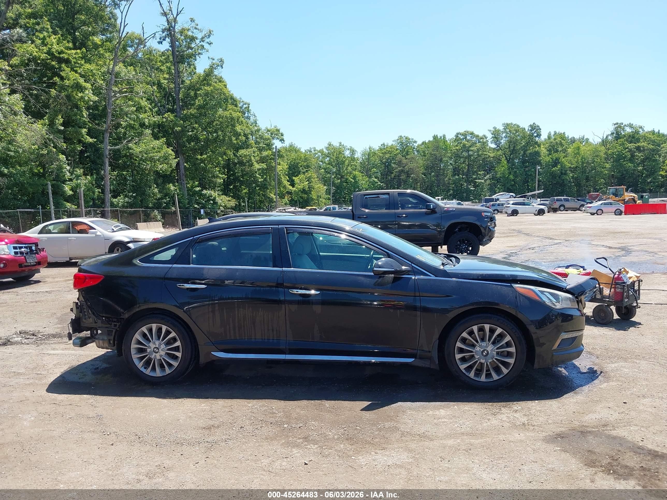 2015 Hyundai Sonata Limited Black vin: 5NPE34AF3FH235575