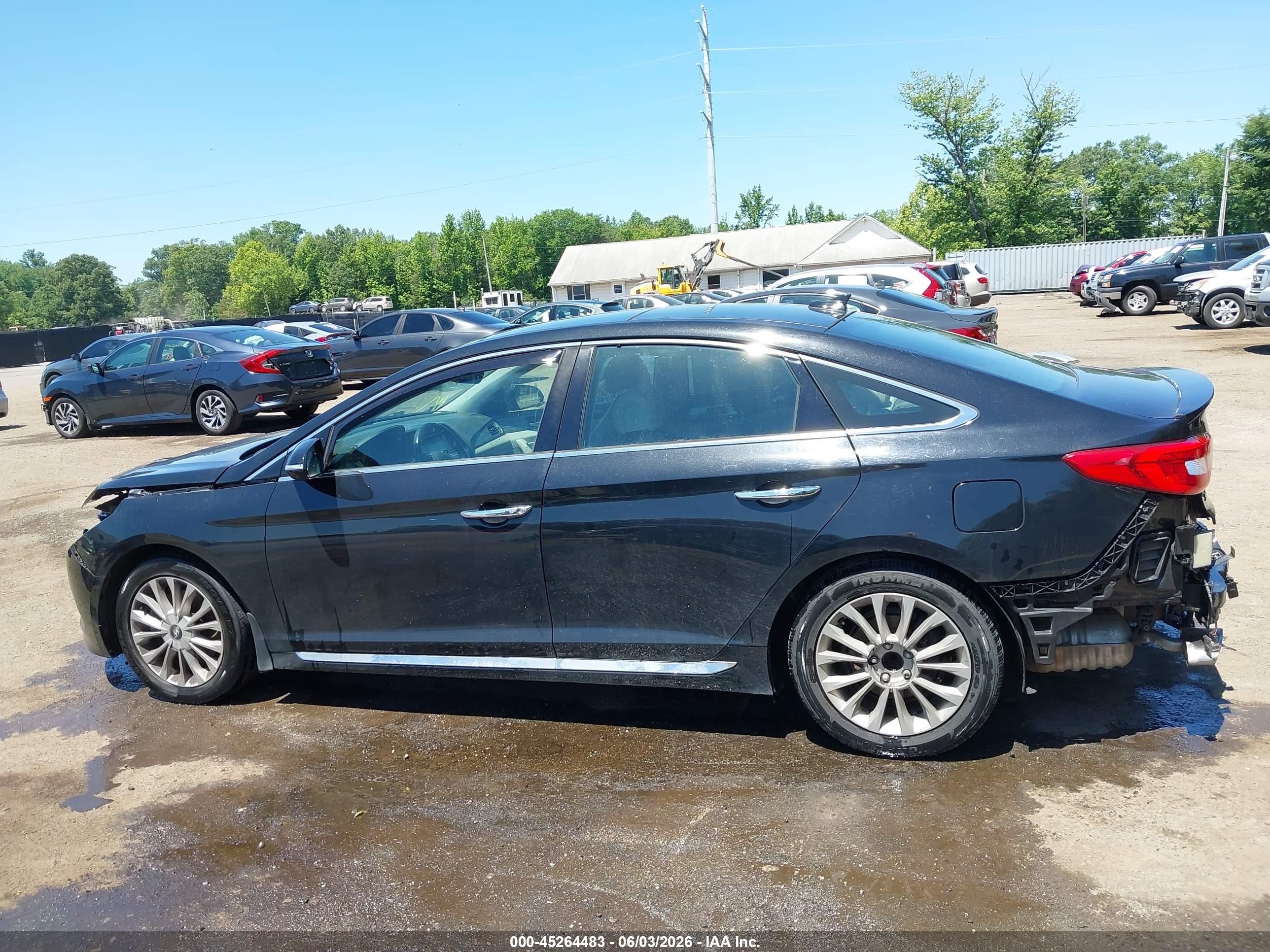 2015 Hyundai Sonata Limited Black vin: 5NPE34AF3FH235575