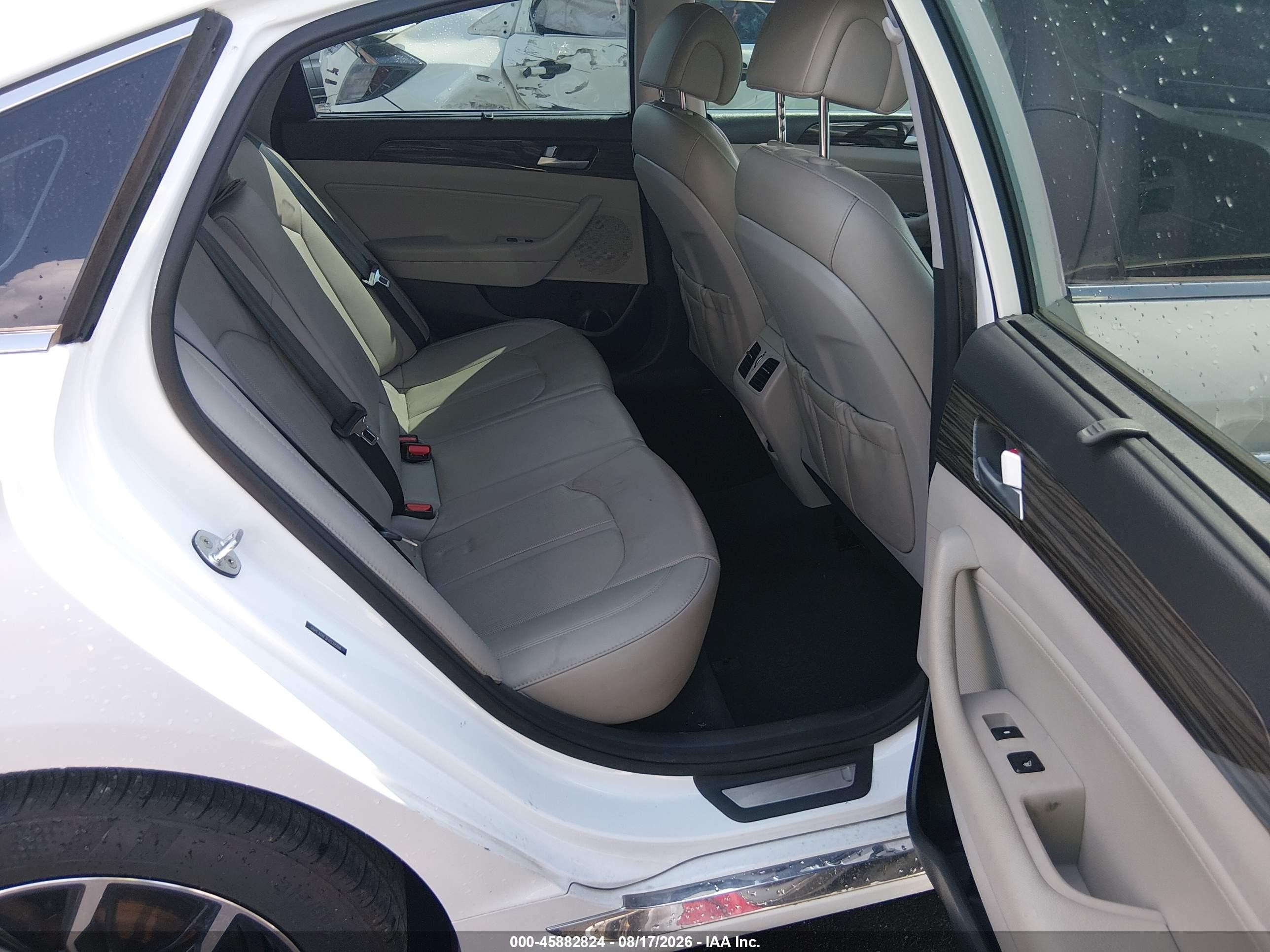 2015 Hyundai Sonata Limited White vin: 5NPE34AF3FH239268