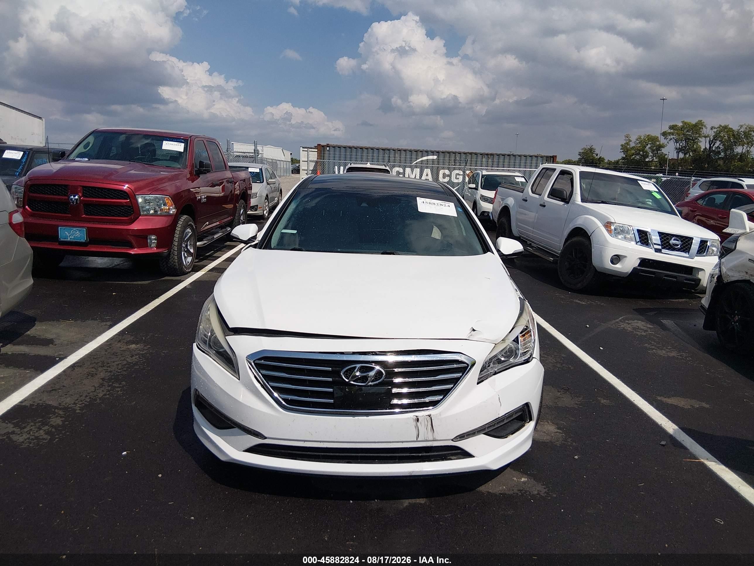 2015 Hyundai Sonata Limited White vin: 5NPE34AF3FH239268