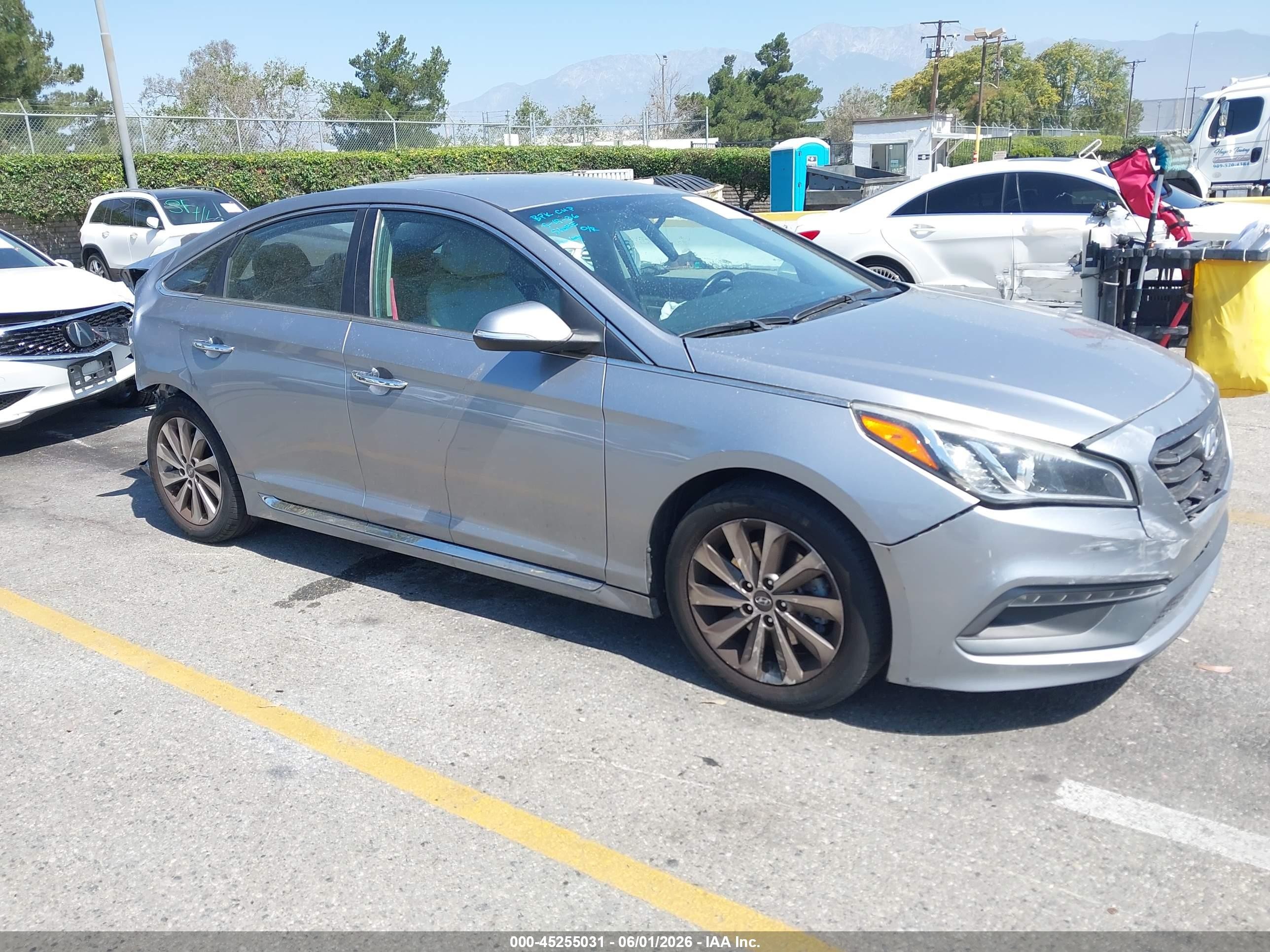 2015 Hyundai Sonata Sport Light Blue vin: 5NPE34AF3FH242896